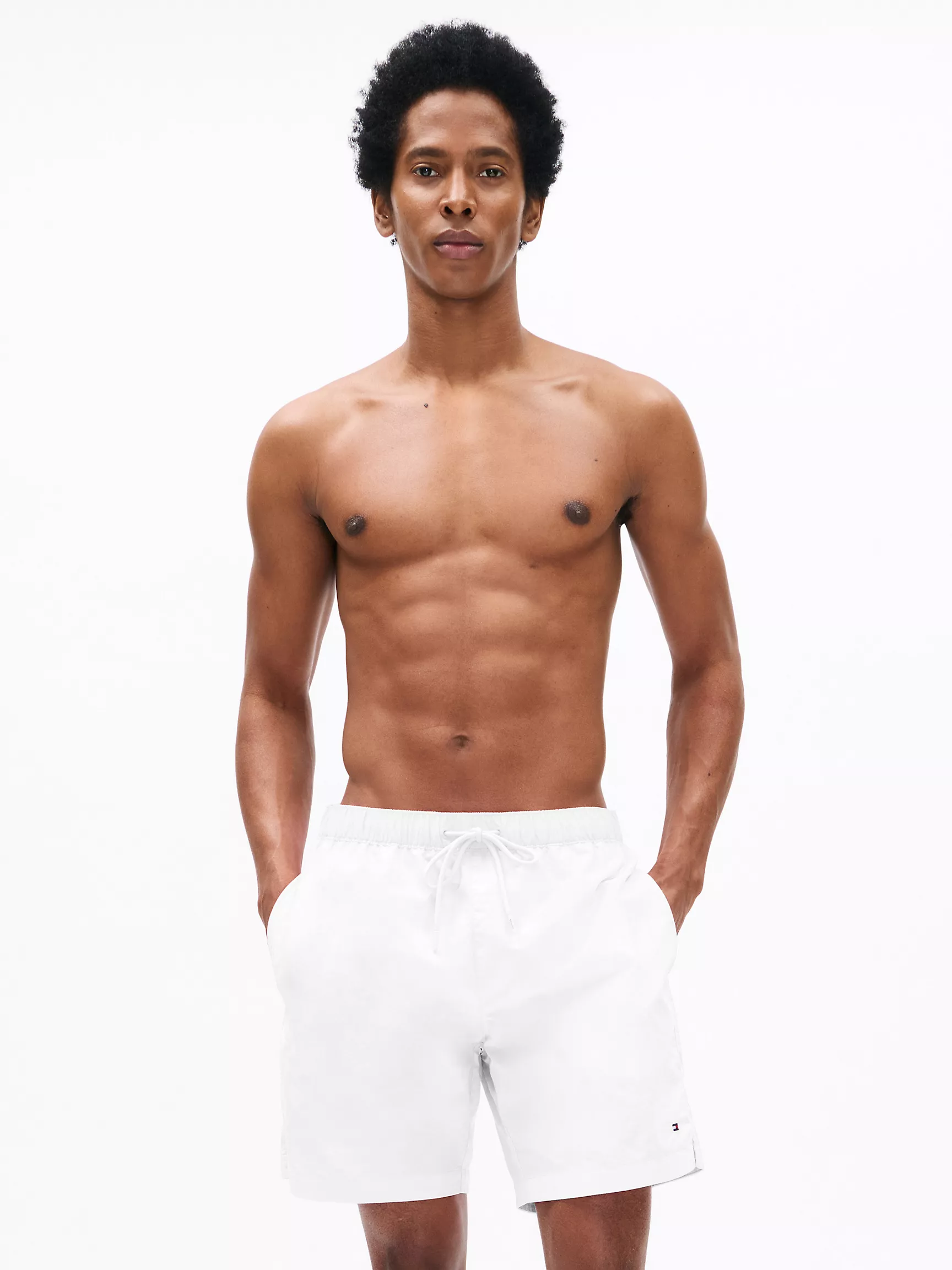 Мужские купальники Tommy Hilfiger, Однотонные плавательные шорты (7 дюймов)