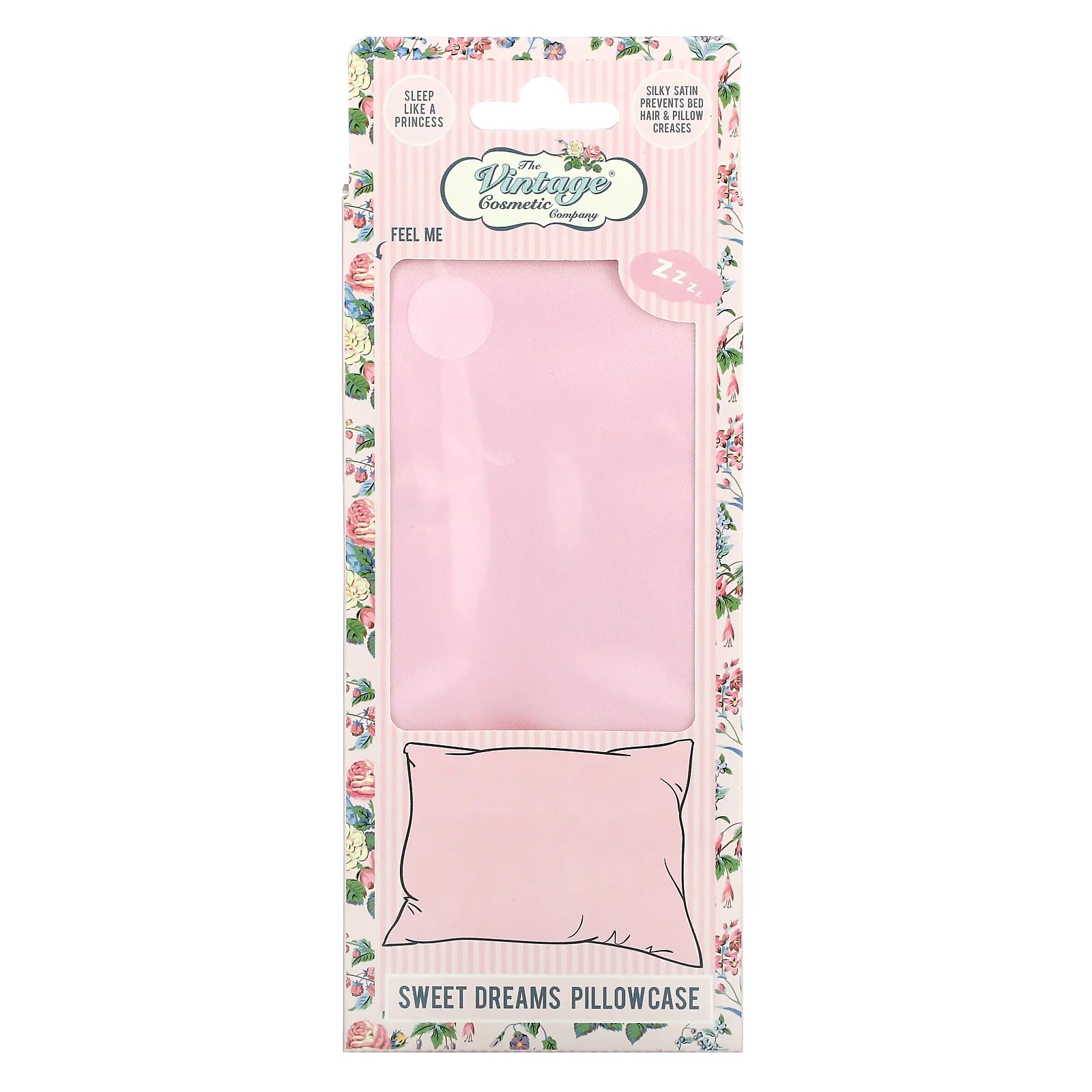 The Vintage Cosmetic Company, Наволочка Sweet Dreams, розовая, 1 шт.