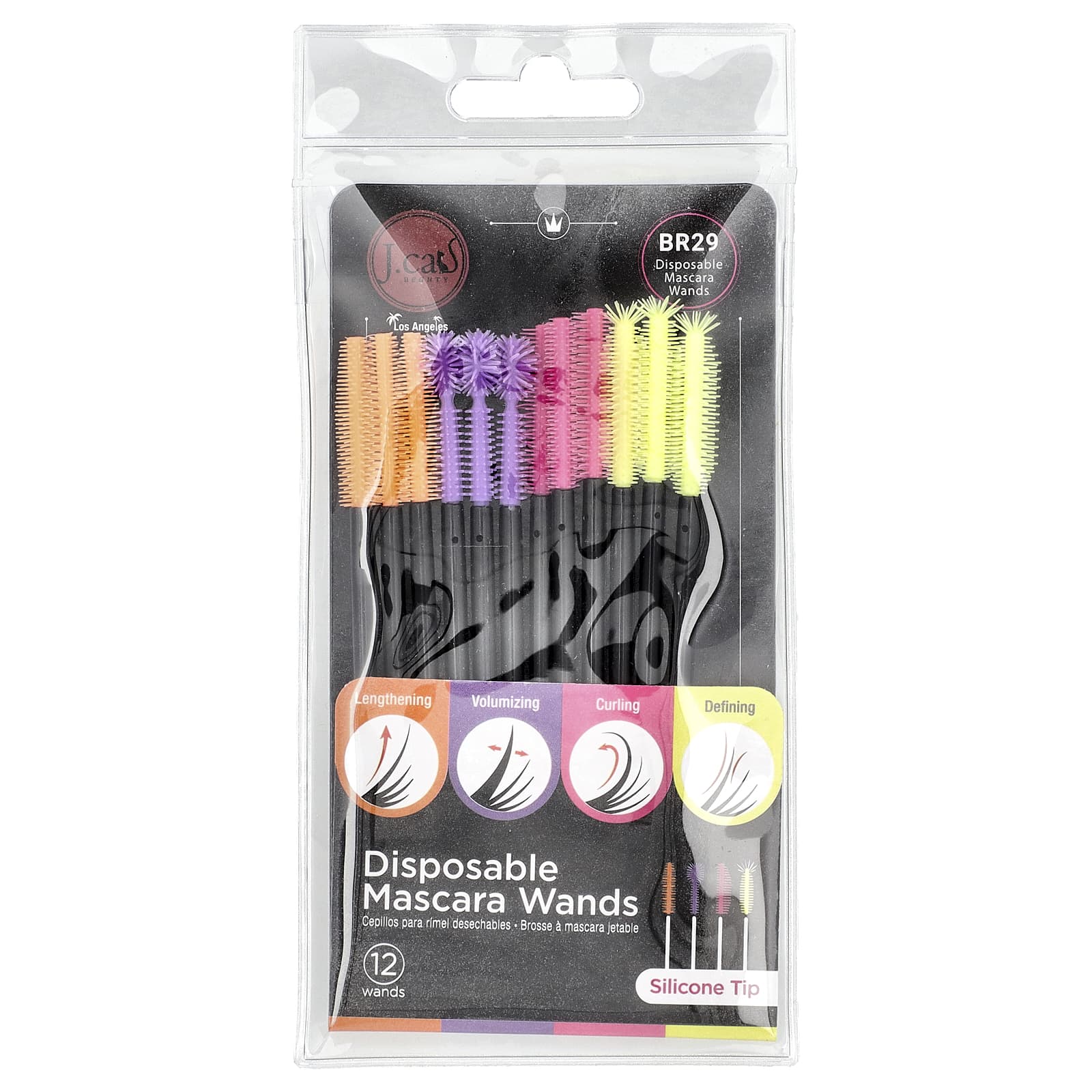 J.Cat Beauty, одноразовые палочки для туши, BR29, 12 шт.