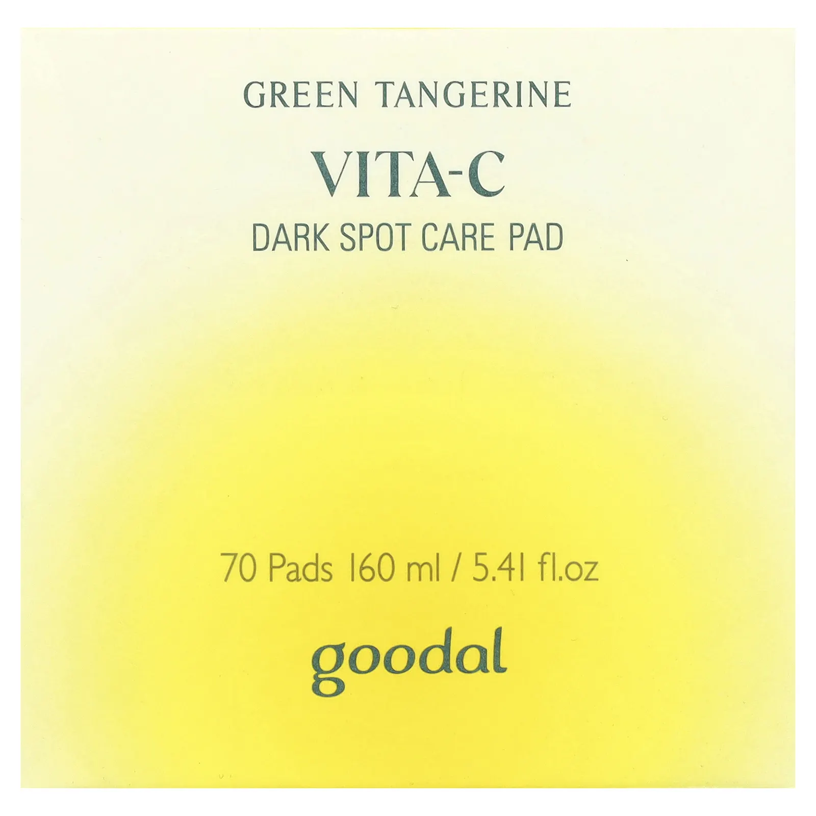 Goodal, Green Tangerine Vita-C - салфетки для ухода за темными пятнами, 70 шт.