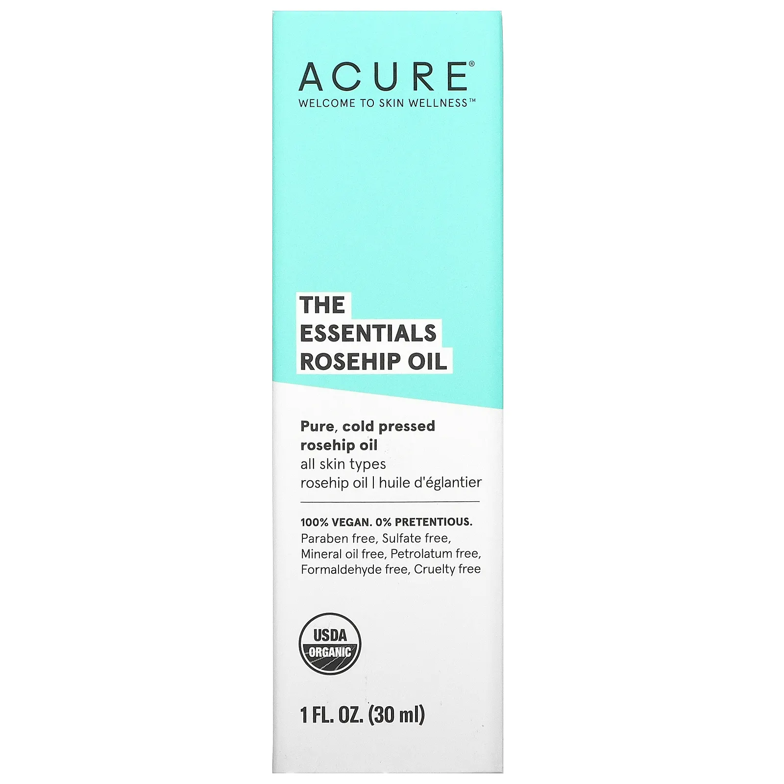 ACURE, The Essentials, масло шиповника, 1 ж. унц. (30 мл)