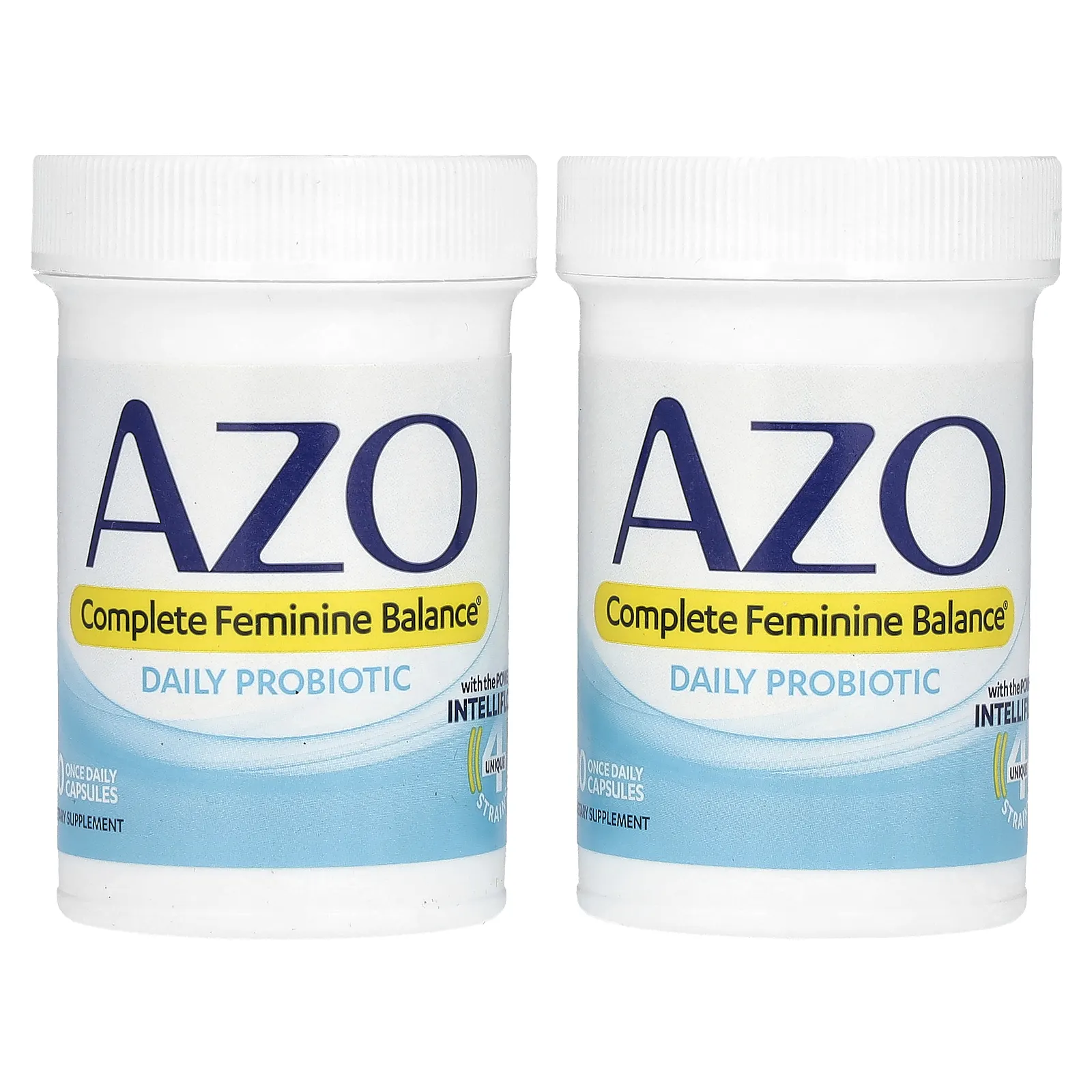 Azo, Complete Feminine Balance, пробиотик для ежедневного приема, 5 млрд, 60 капсул для приема один раз в день