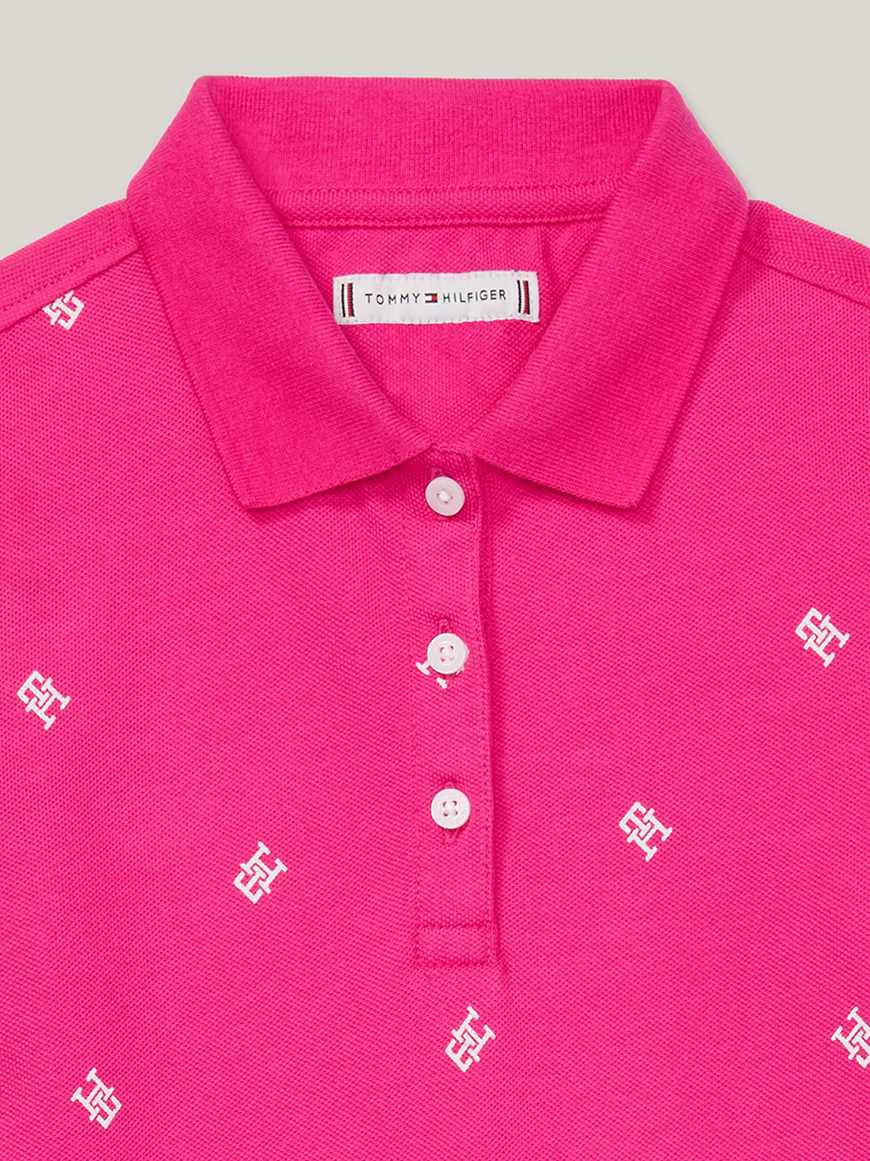 Платье для девочек Tommy Hilfiger, Детское поло-платье с монограммным узором TH