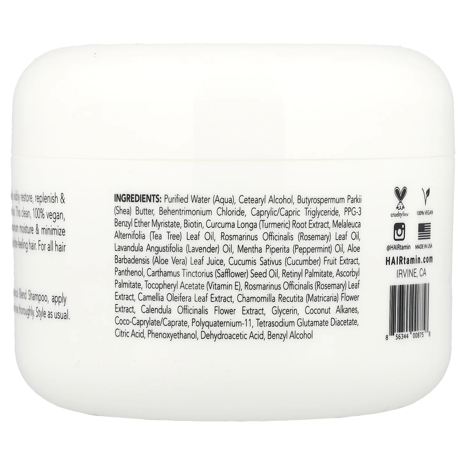 HAIRtamin, Biotin & Botanicals, маска для глубокого кондиционирования и восстановления, 236 мл (8 жидк. Унций)