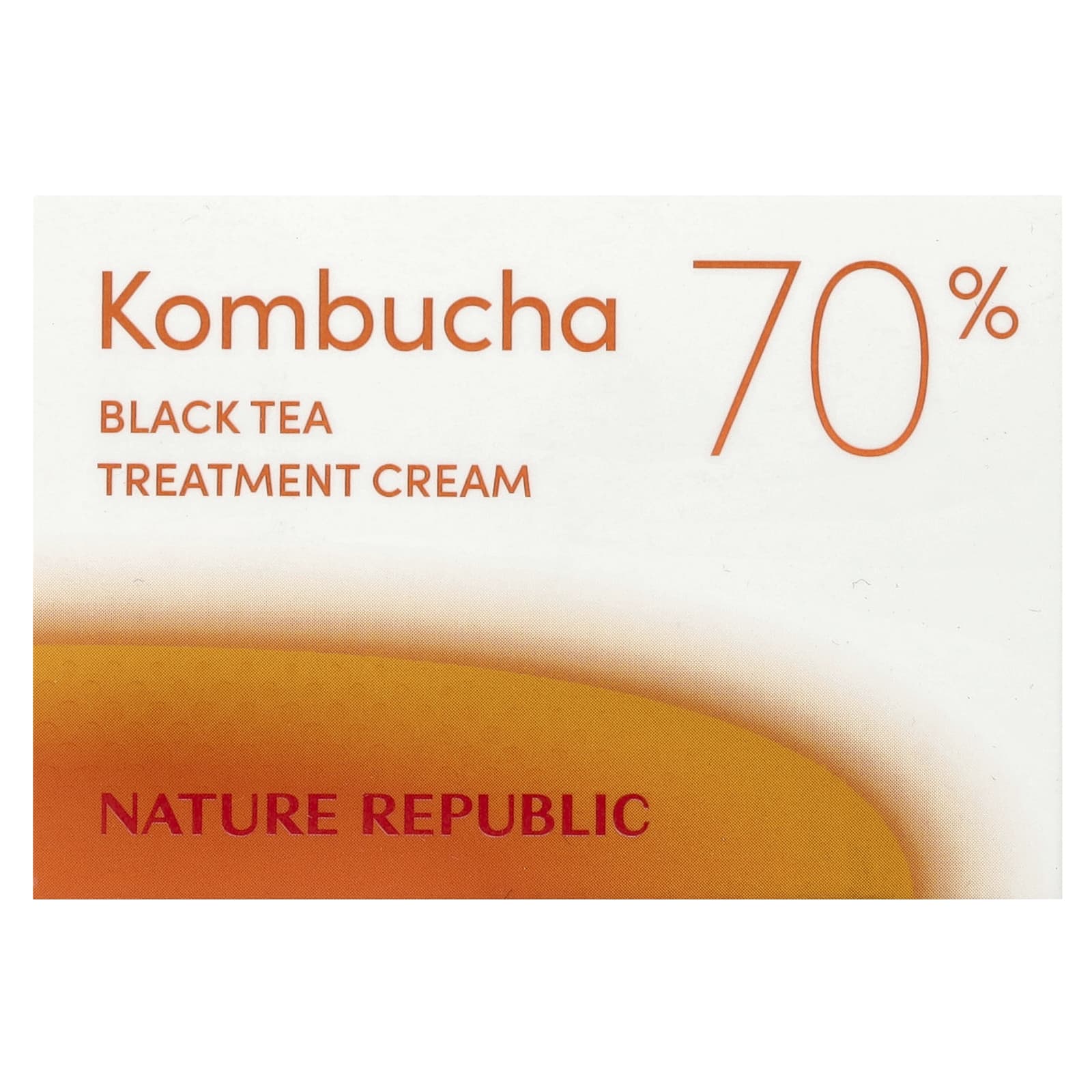 Nature Republic, черный чай комбуча, лечебный крем, 70%, 50 мл (1,69 жидк. унции)