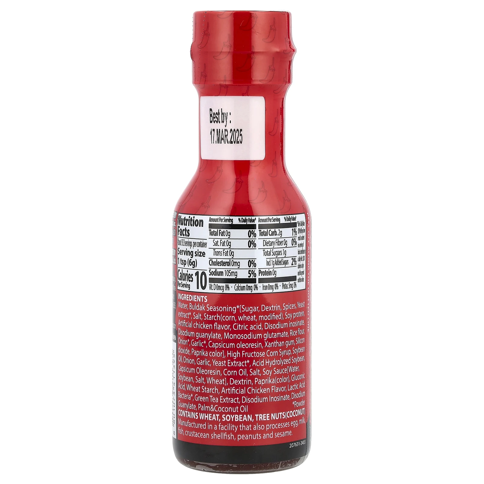 Buldak®, Buldak®, острый соус, с пряностями из курицы, 2х пряный, 200 г (7,05 унции)