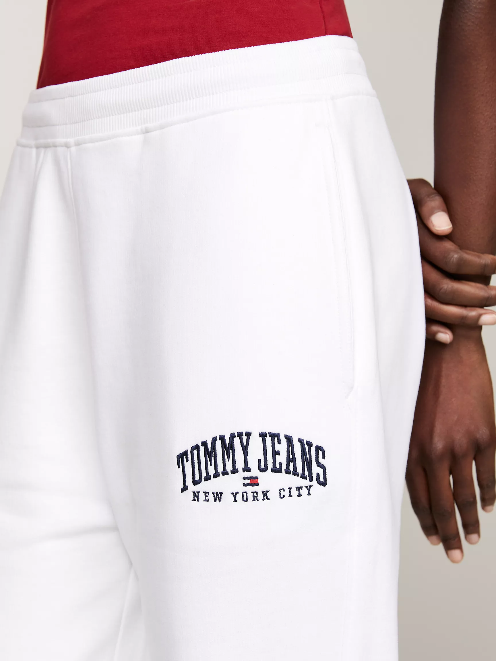 Женские брюки Tommy Hilfiger, Свободные спортивные брюки-джоггеры с вышитым университетским логотипом