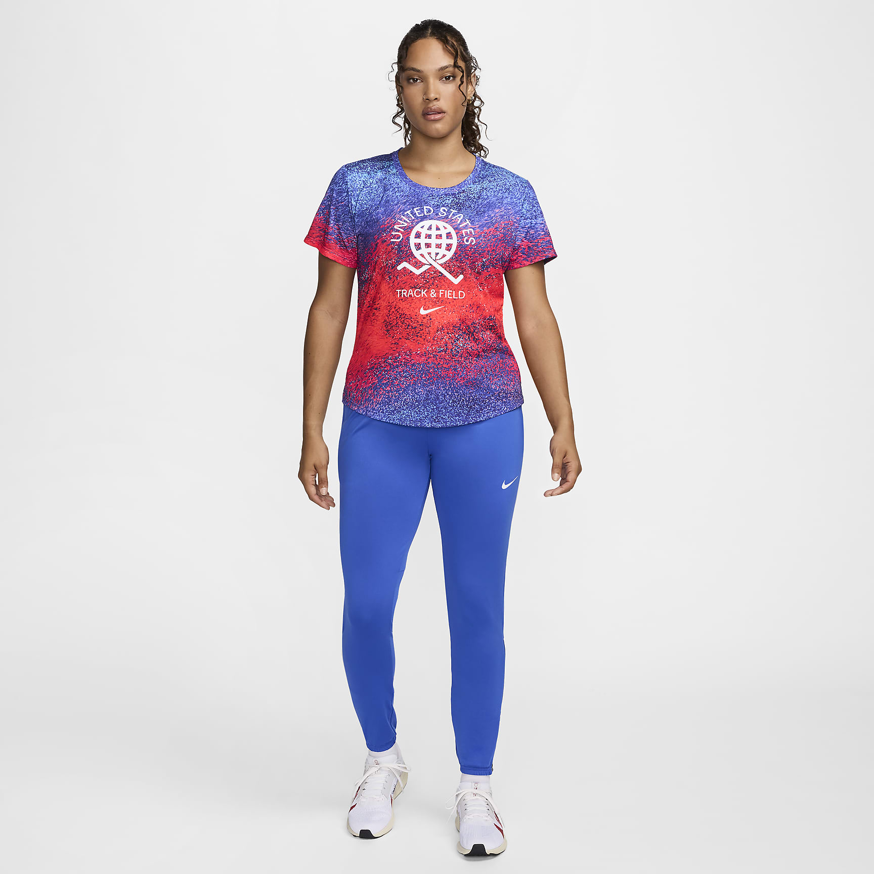 USA One Women's Nike Dri-FIT Running Short-Sleeve Top