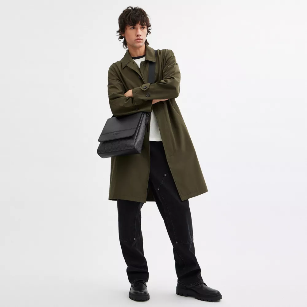 Сумка COACH Houston Map Bag In Signature Canvas