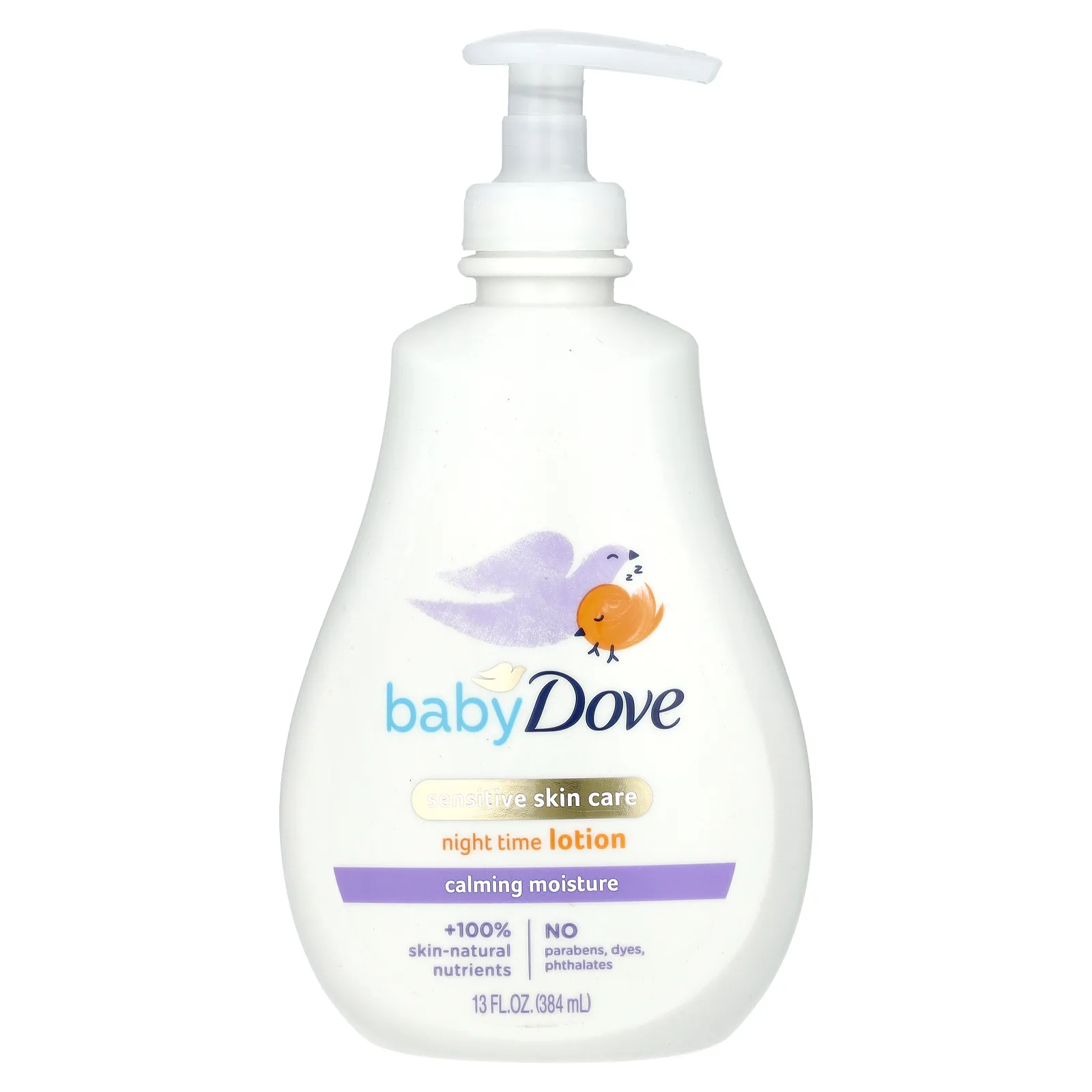 Dove, Baby Dove, ночной лосьон, успокаивающее увлажнение, 384 мл (13 жидк. Унций)