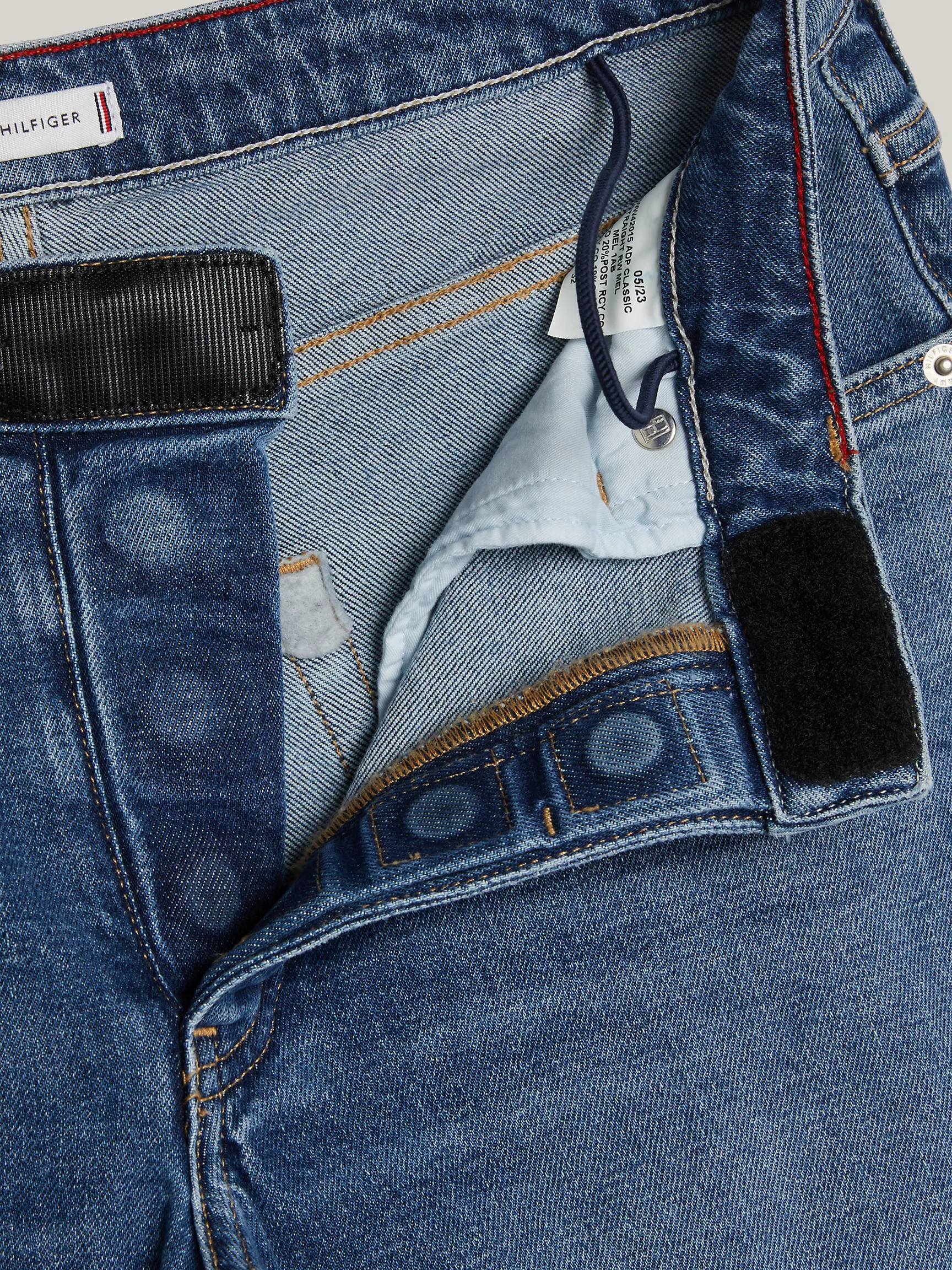 Женские джинсы Tommy Hilfiger, Джинсы средней посадки, светлой стирки, прямого кроя