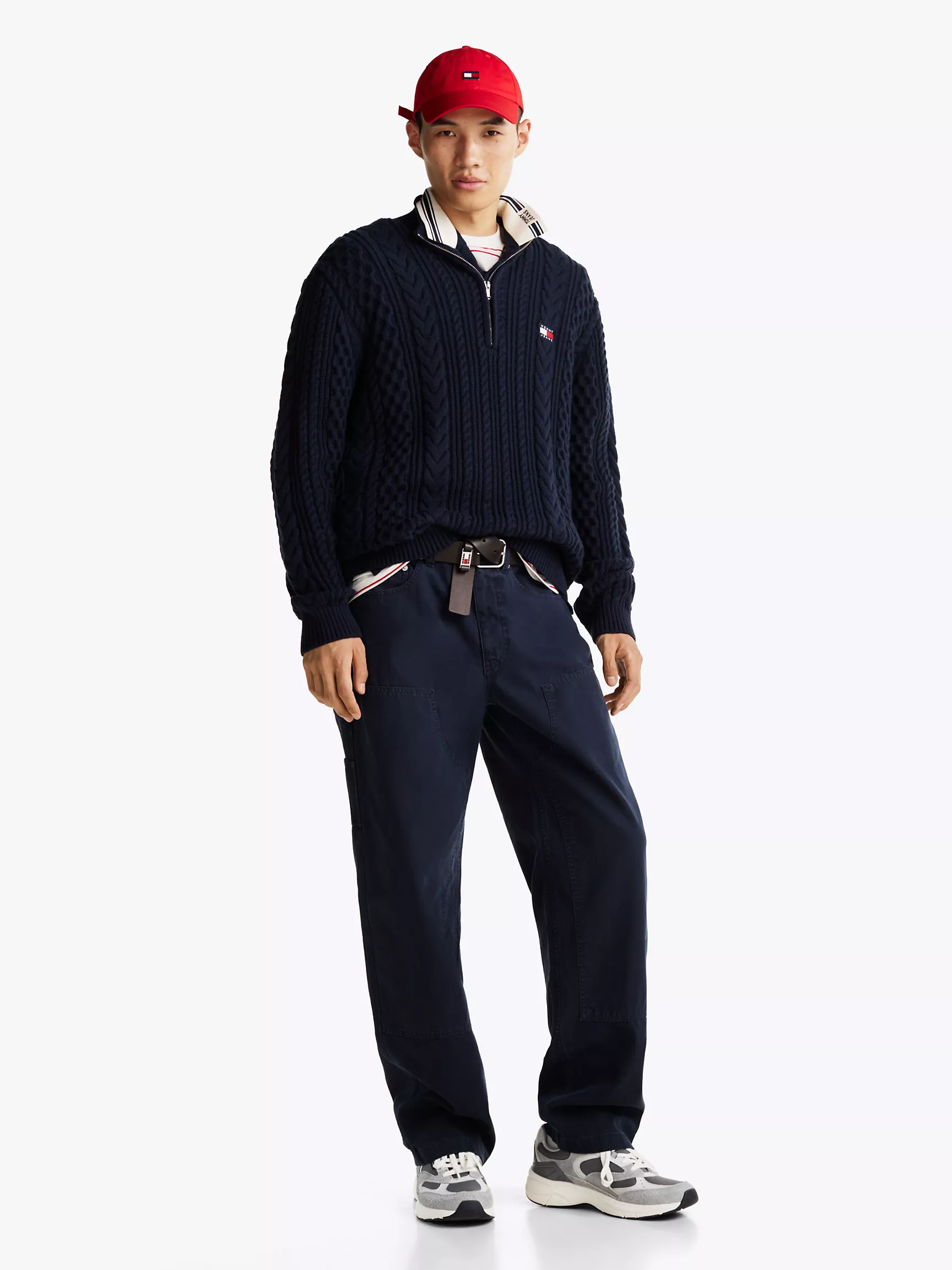 Мужские кроссовки Tommy Hilfiger, Замшевые кроссовки с разноцветными вставками в стиле colorblock