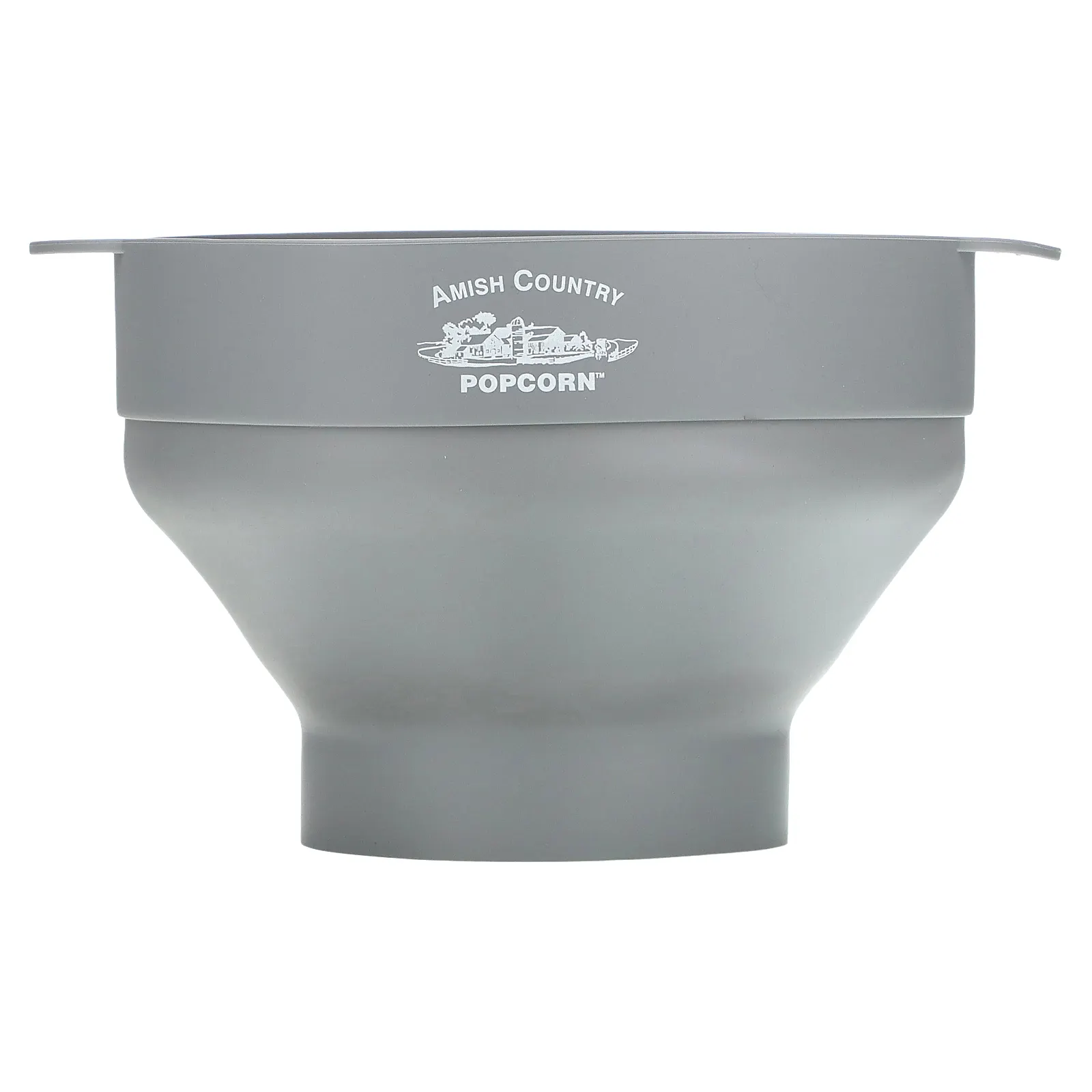 Amish Country Popcorn, Силиконовый попкорн для микроволновой печи, серый, 4 шт.