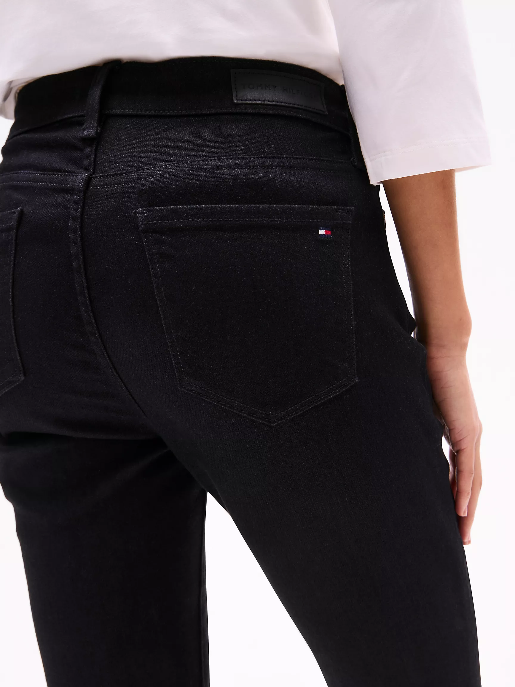 Женские джинсы Tommy Hilfiger, Эластичные джинсы суперскинни средней посадки