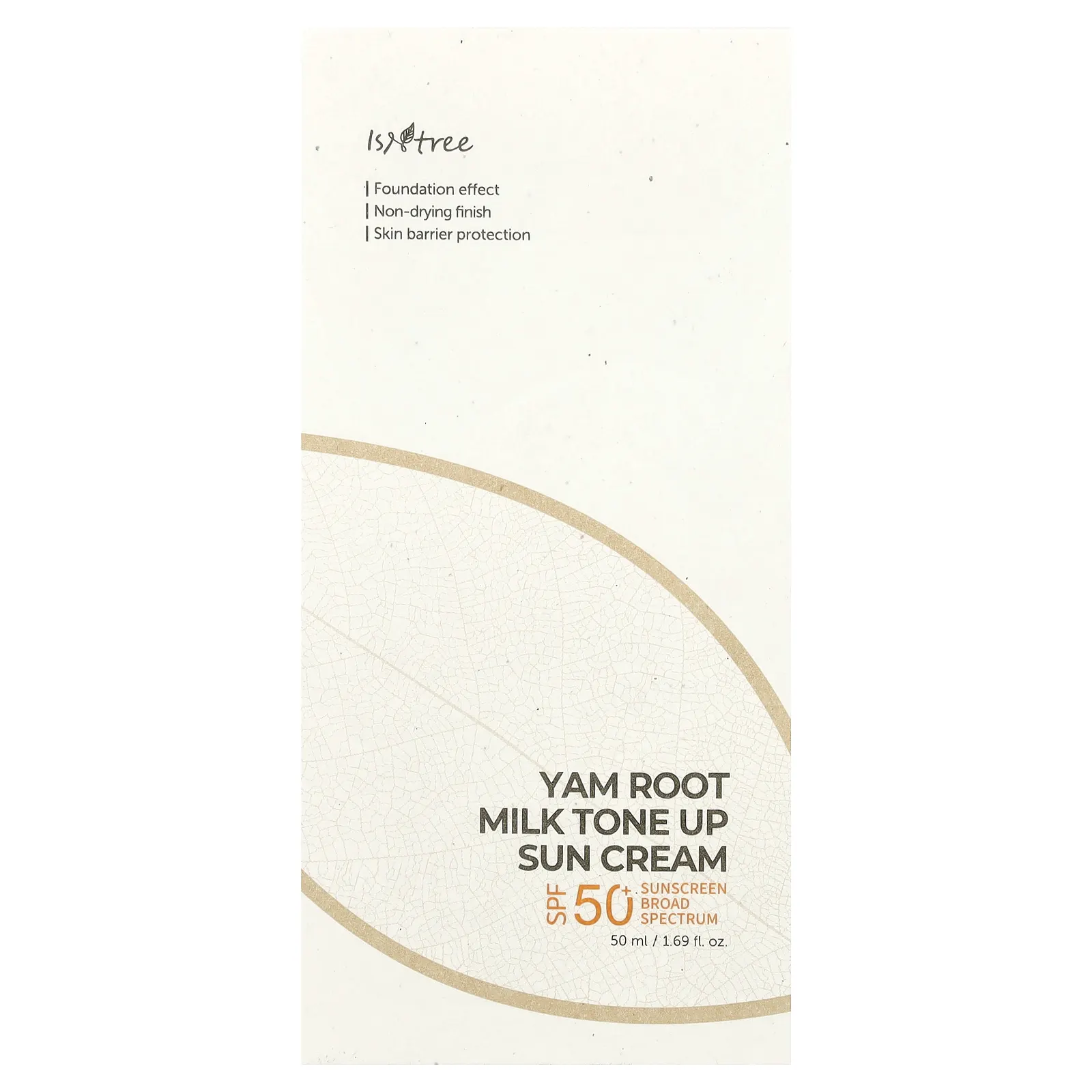 ISNtree, Тонизирующий солнцезащитный крем с корнем ямса, SPF 50+, 50 мл (1,69 жидк. унц.)