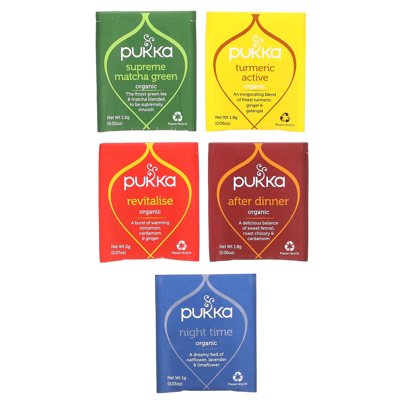 Pukka Herbs, Органический травяной чай, дневной и вечерний, 20 пакетиков, 32,4 г (1,14 унции)