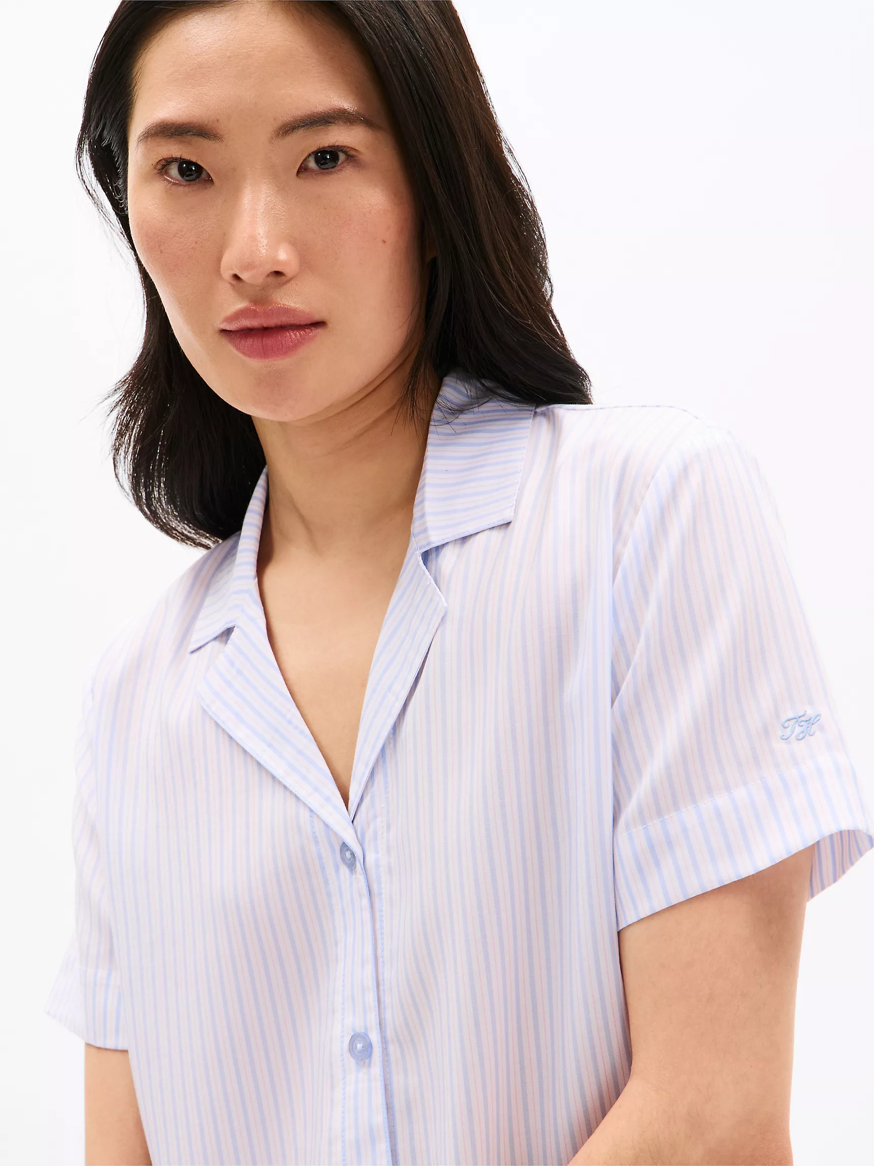 Женская одежда для сна Tommy Hilfiger, Полосатый пижамный комплект (топ и штаны)