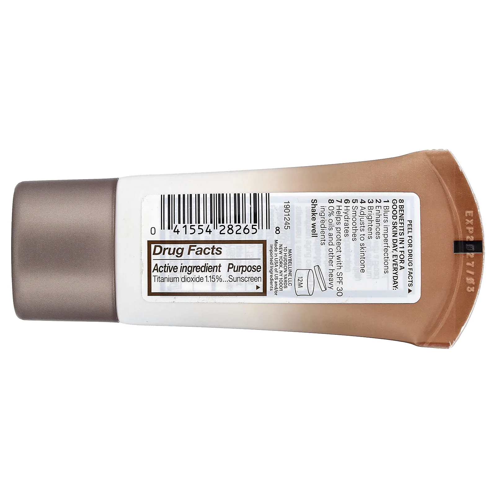 Maybelline, Dream BB Fresh, увлажняющий бальзам для кожи, SPF 30, оттенок 130, средняя/глубокая прозрачность, 30 мл (1 жидк. унция)