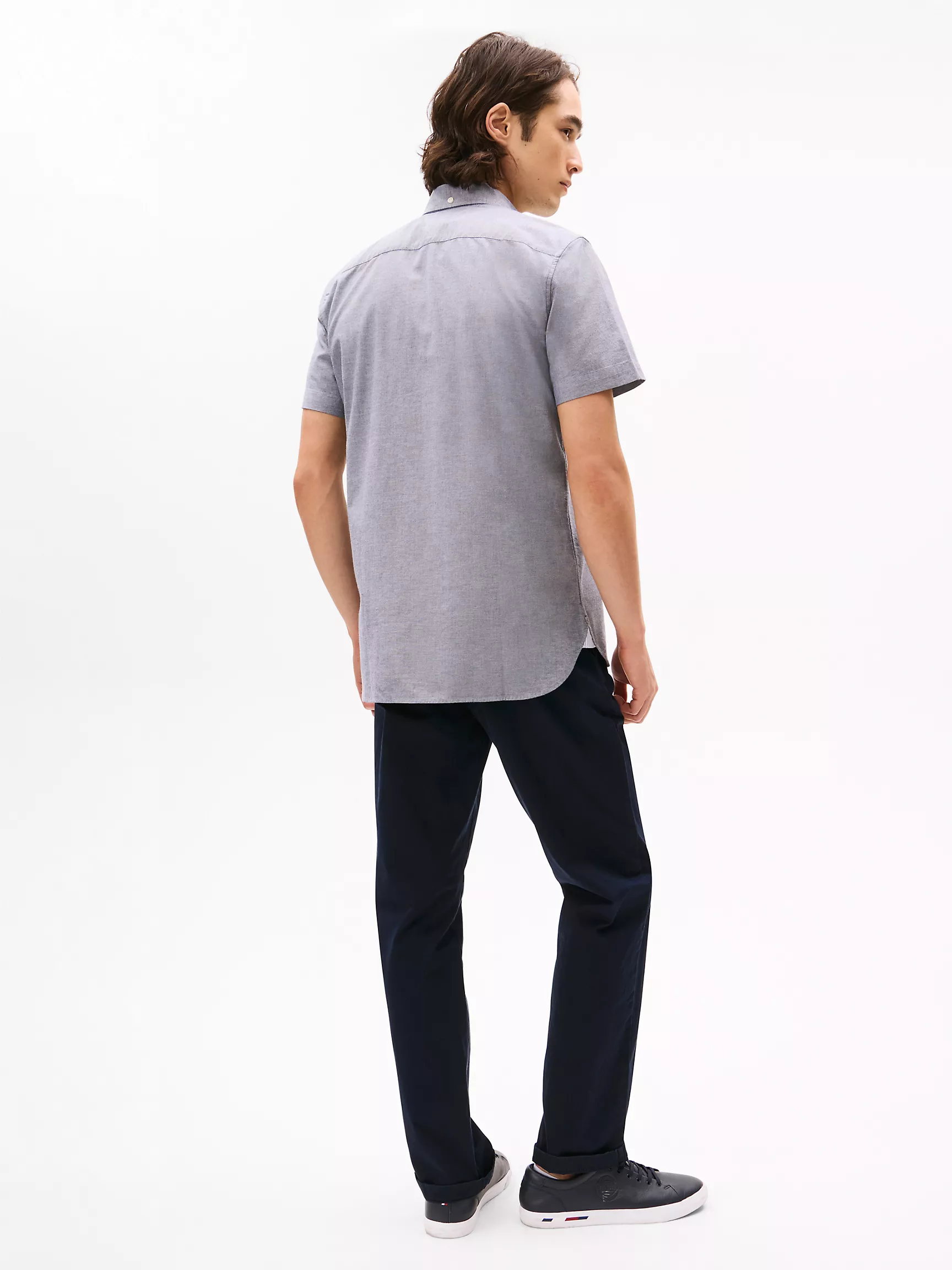 Мужская рубашка Tommy Hilfiger, Эластичная рубашка из оксфорда стандартного кроя