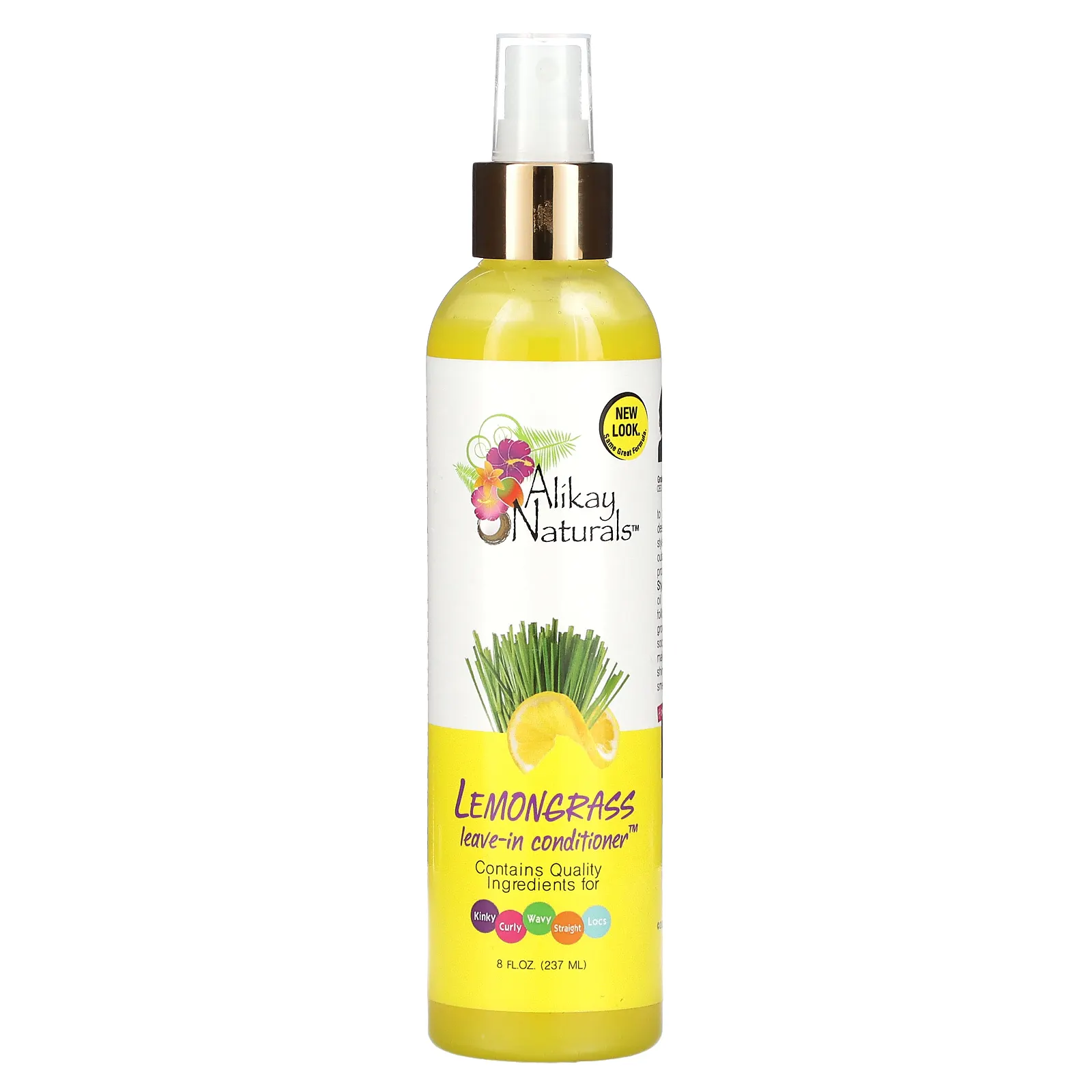 Alikay Naturals, Несмываемый кондиционер с лемонграссом, 237 мл (8 жидк. Унций)
