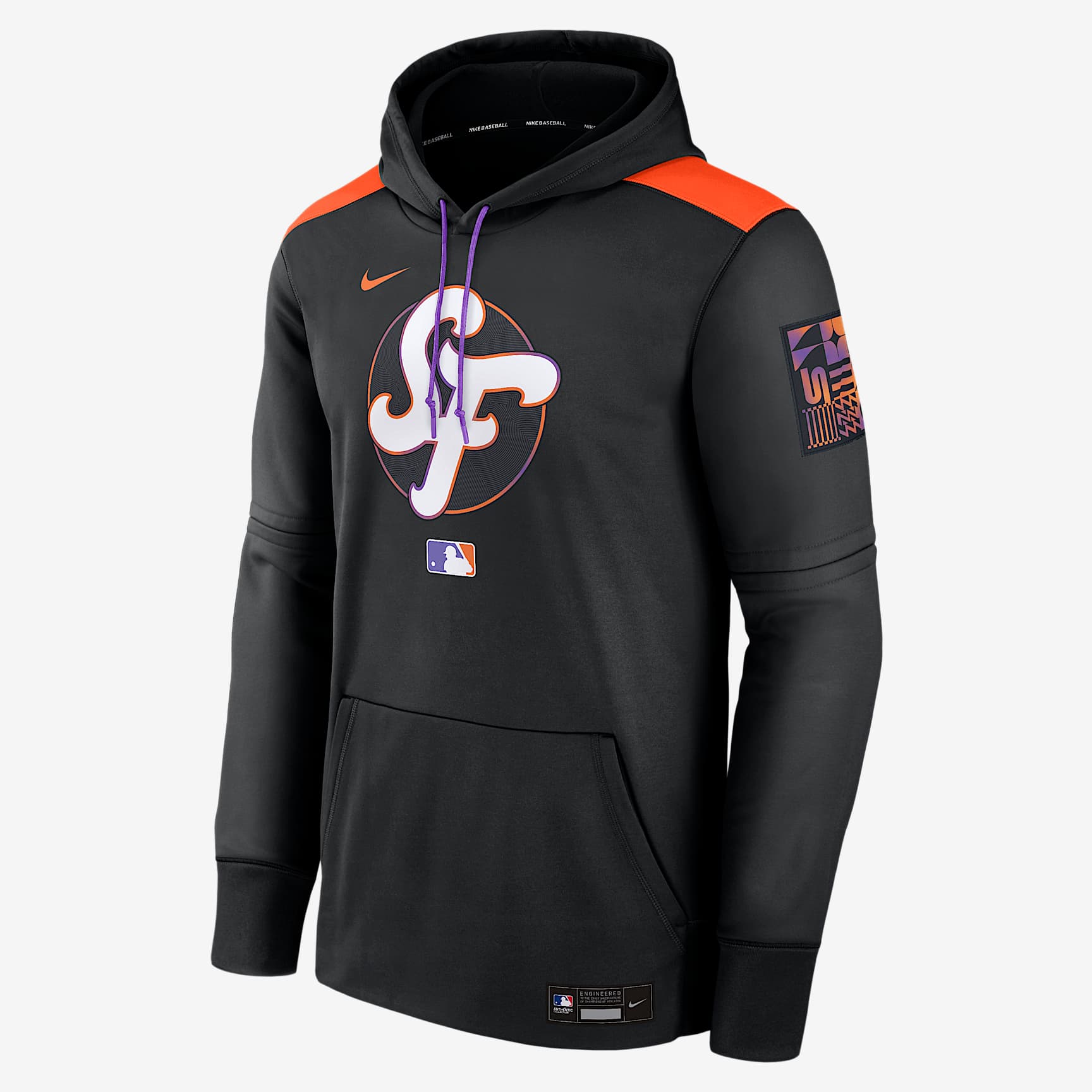 San Francisco Giants Authentic Collection City Connect Men's Nike Therma MLB Pullover Hoodie