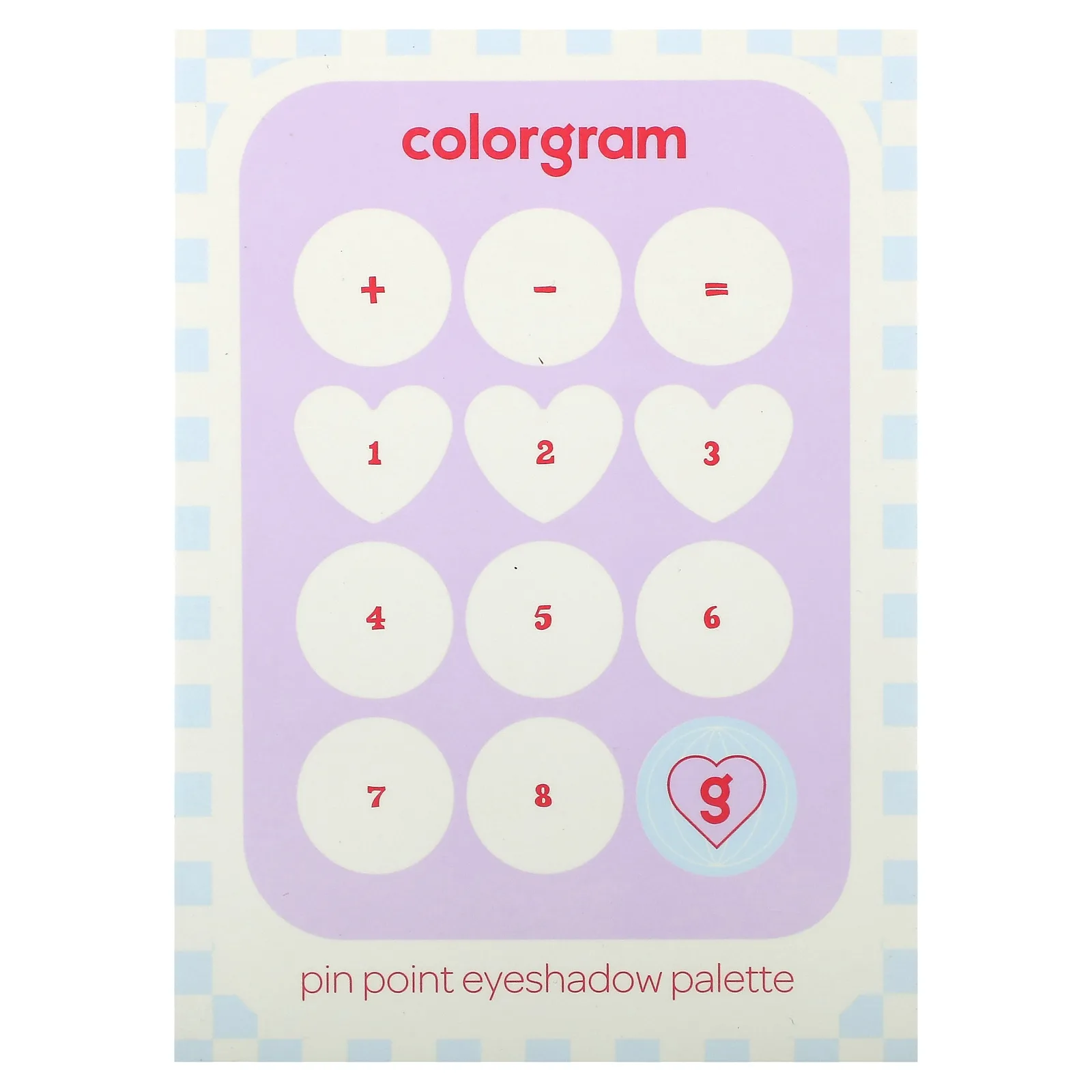 Colorgram, палитра теней для век, оттенок 03 розовый + лаванда = любовь, 8,9 г (0,31 унции)