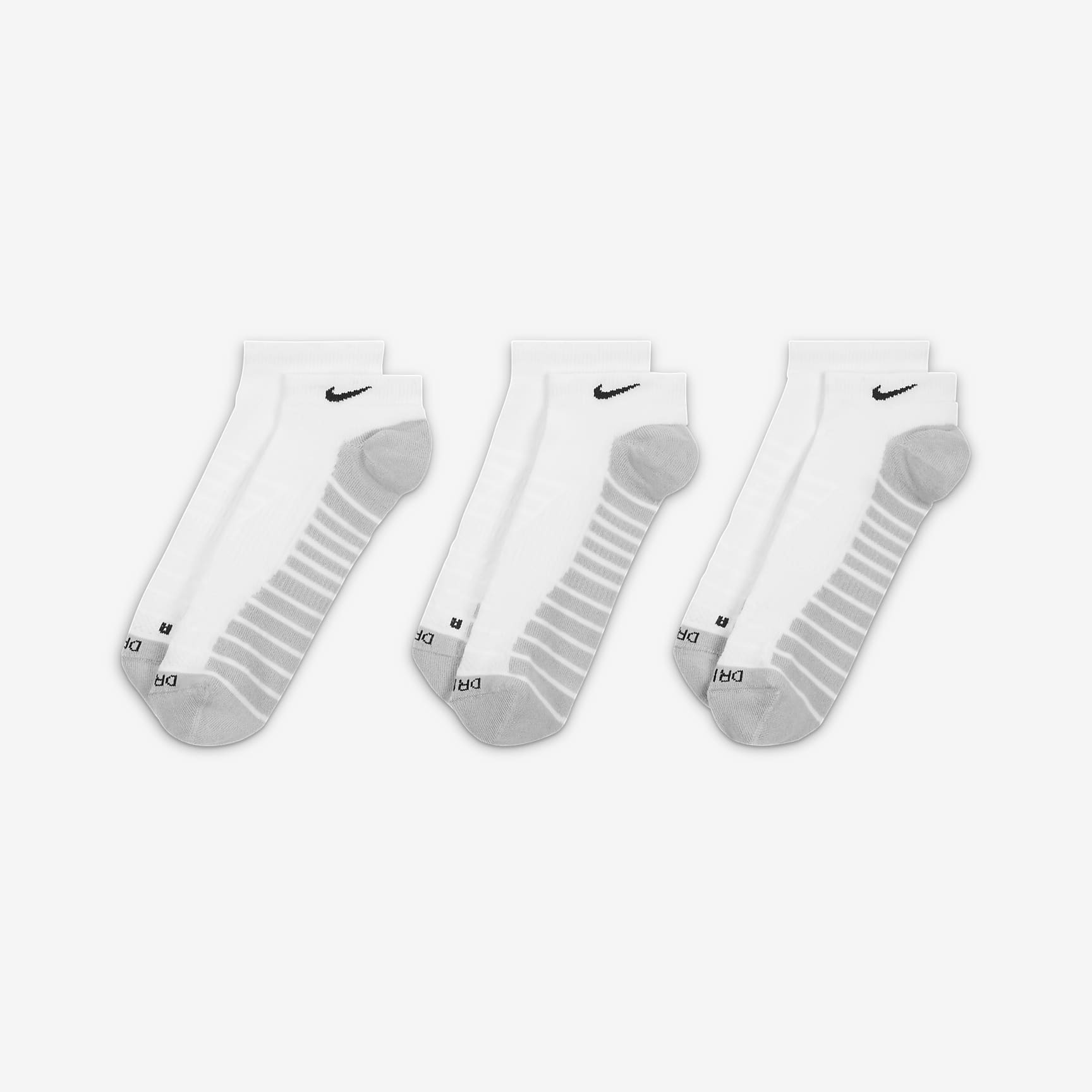 Nike Everyday Max Cushioned Training No-Show Socks (3 Pairs)