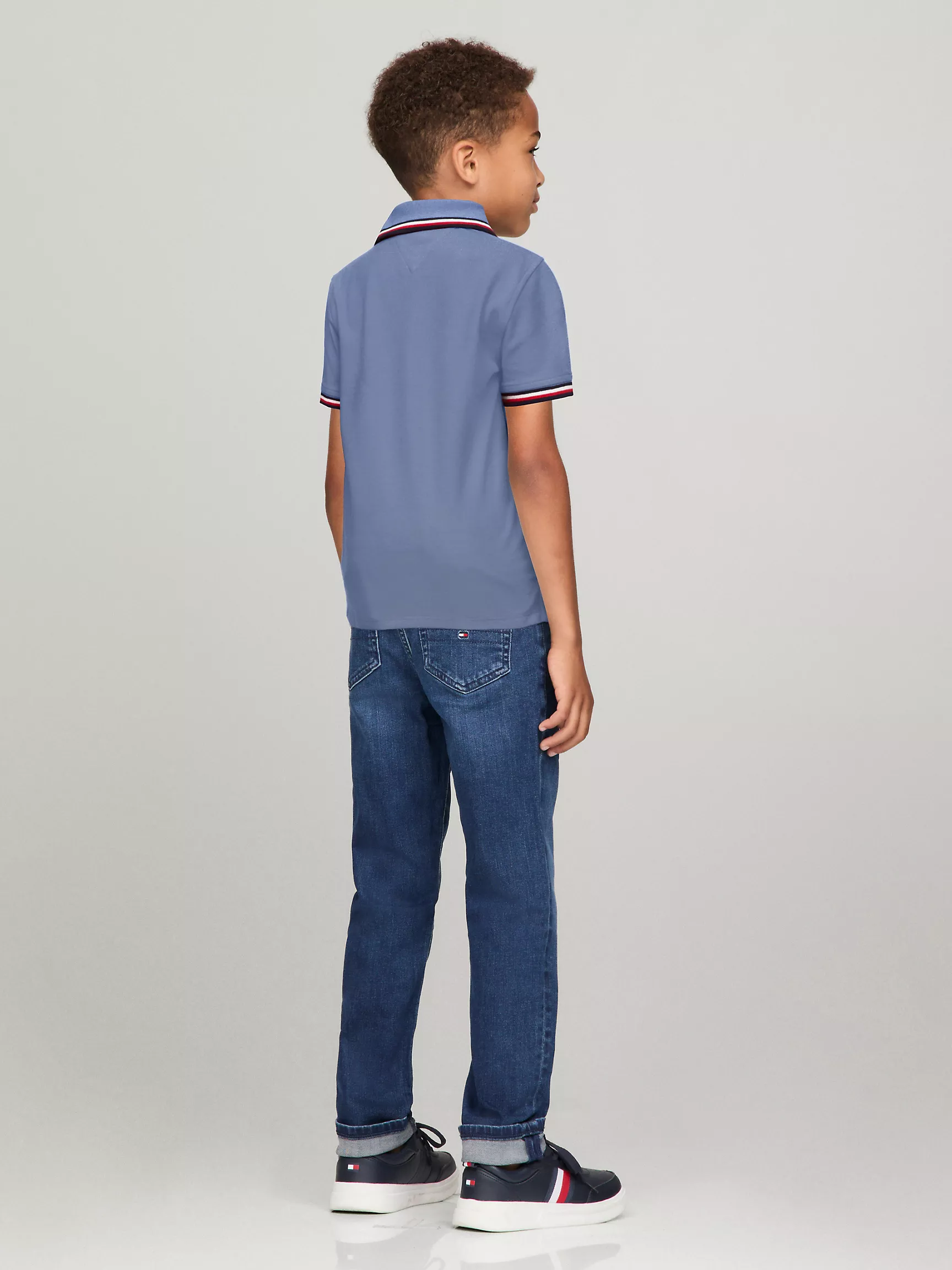 Рубашка-поло для мальчиков Tommy Hilfiger, Детское поло с коротким рукавом и влагоотводящей технологией Tommy