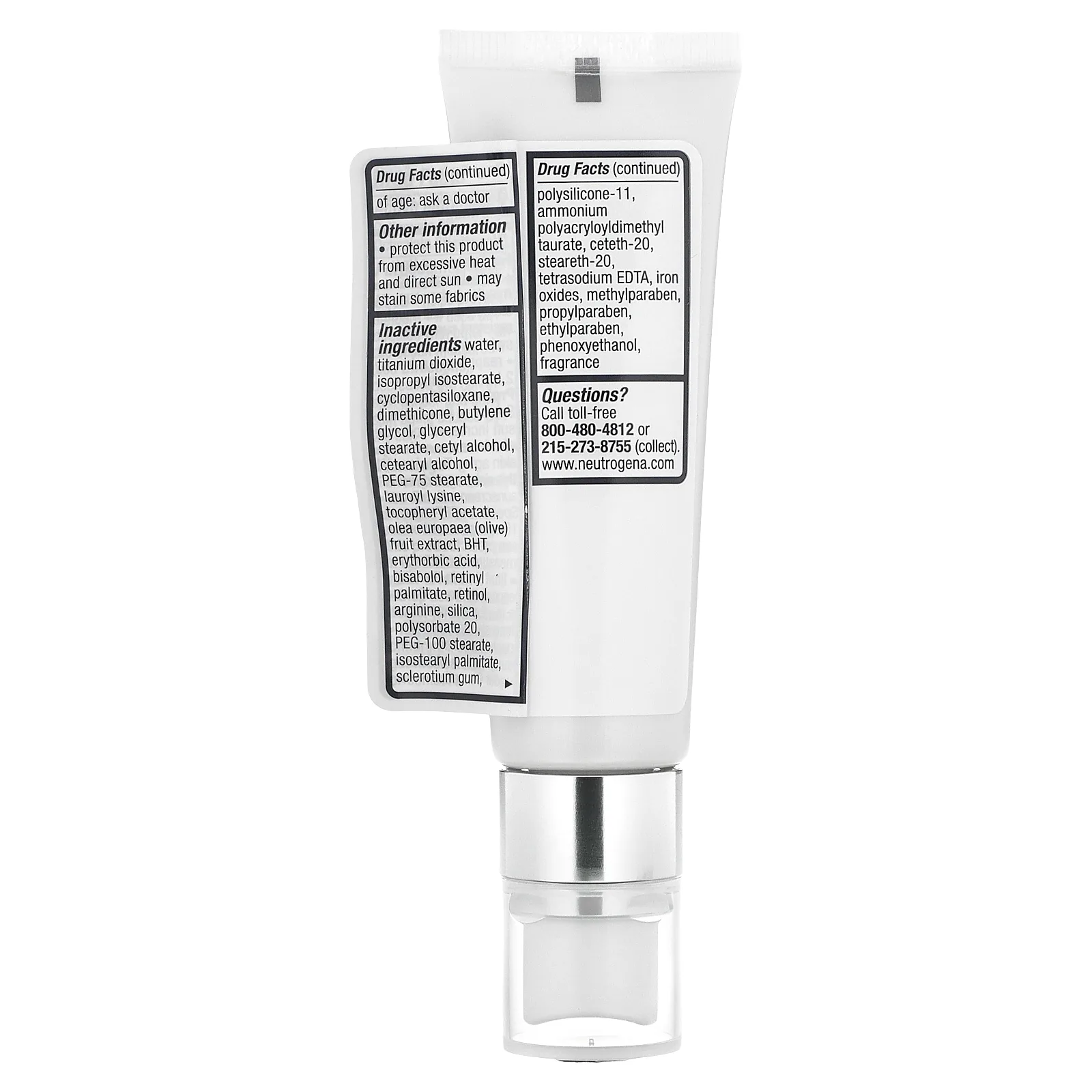 Neutrogena, Anti-Aging Perfector для здоровой кожи, SPF 20, от нейтрального до 40-го, 30 мл (1 жидк. Унция)