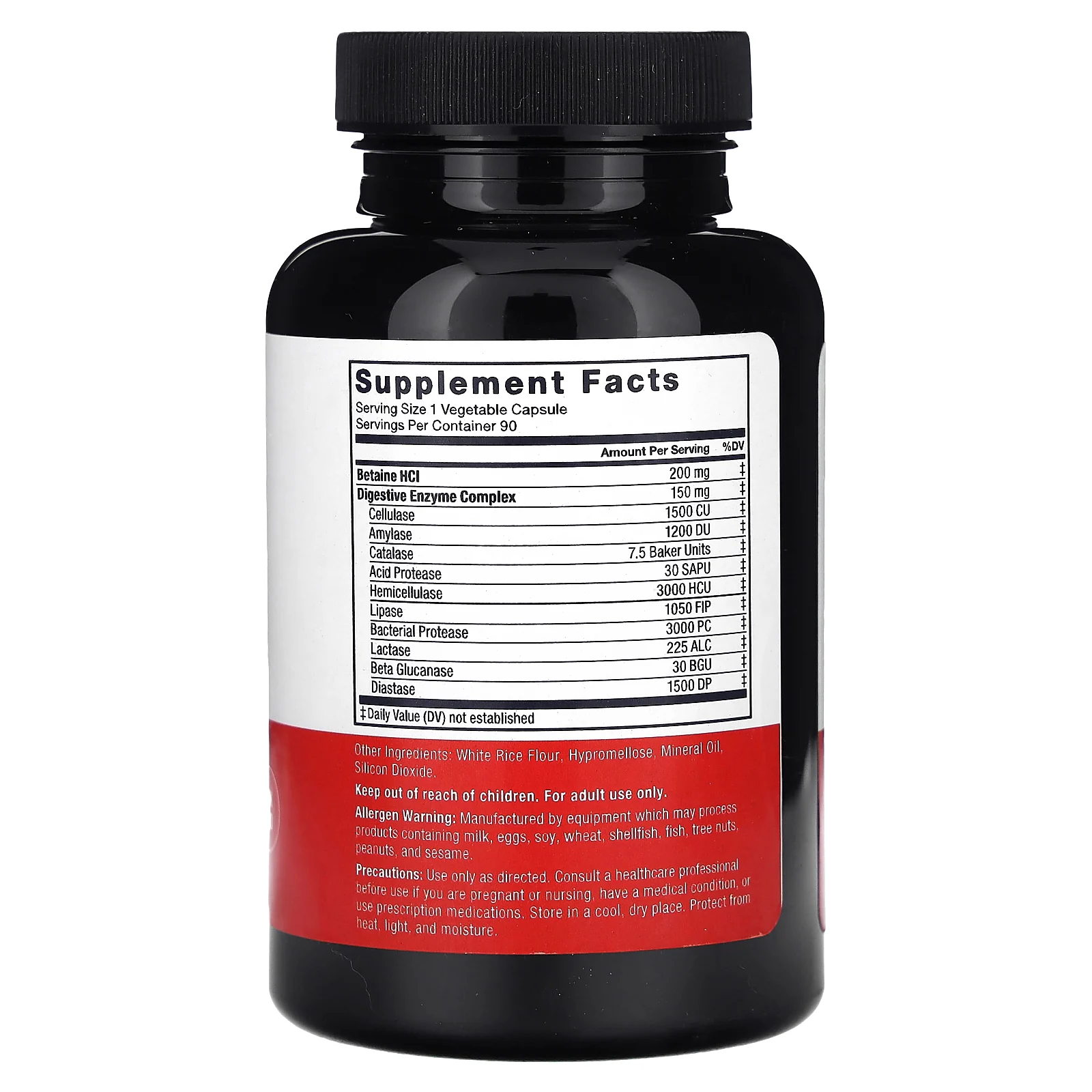 Force Factor, комплекс пищеварительных ферментов, 150 мг, 90 растительных капсул