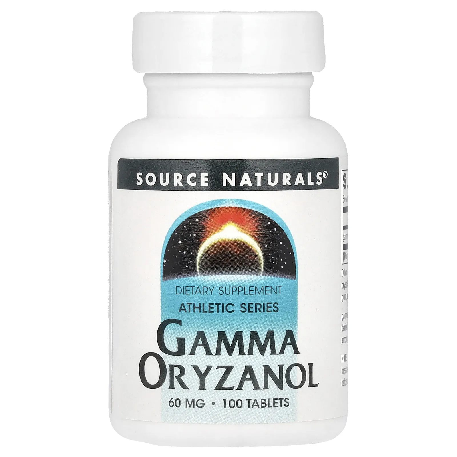 Source Naturals, Athletic Series, гамма-оризанол, 60 мг, 100 таблеток