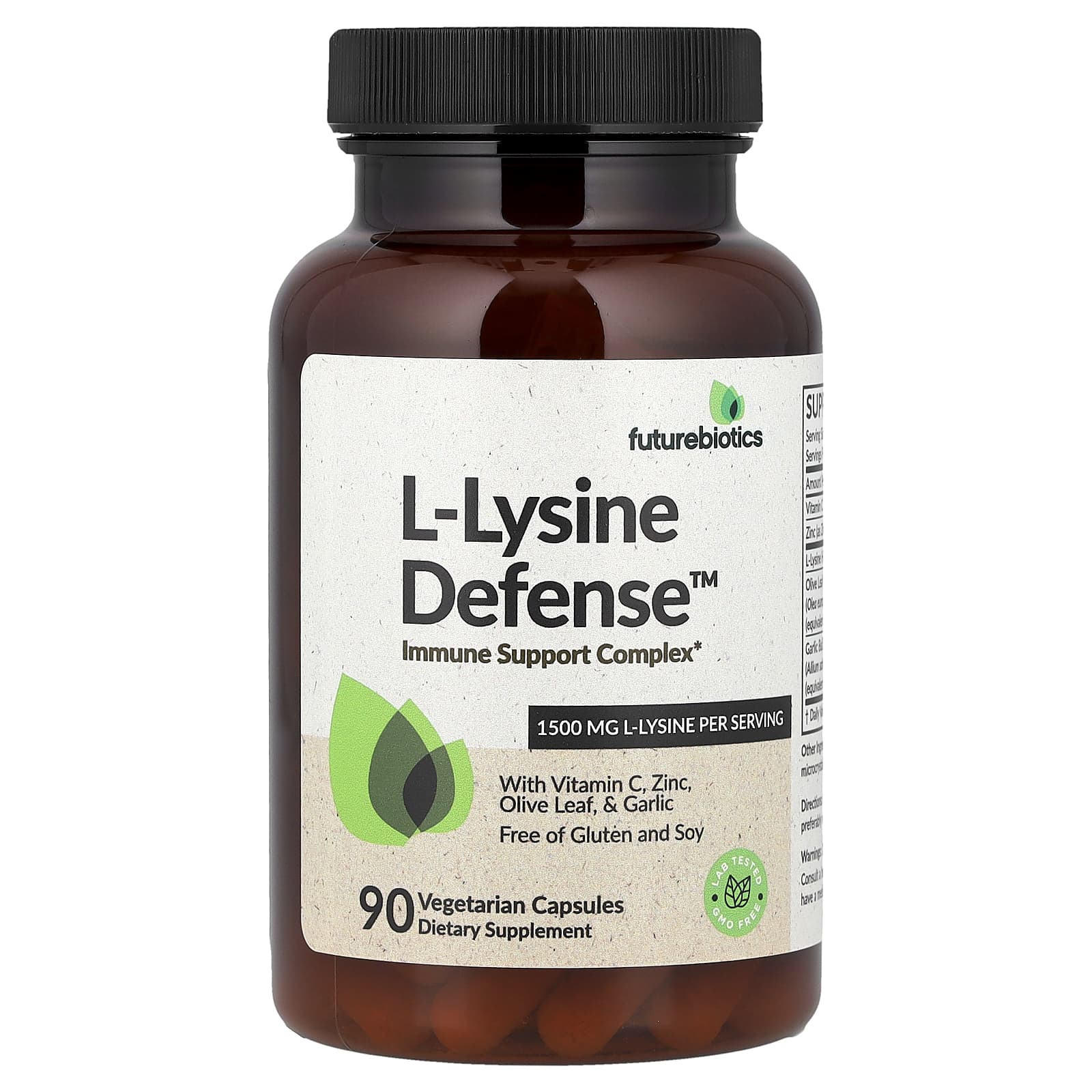 Futurebiotics, L-Lysine Defense™, 90 растительных капсул