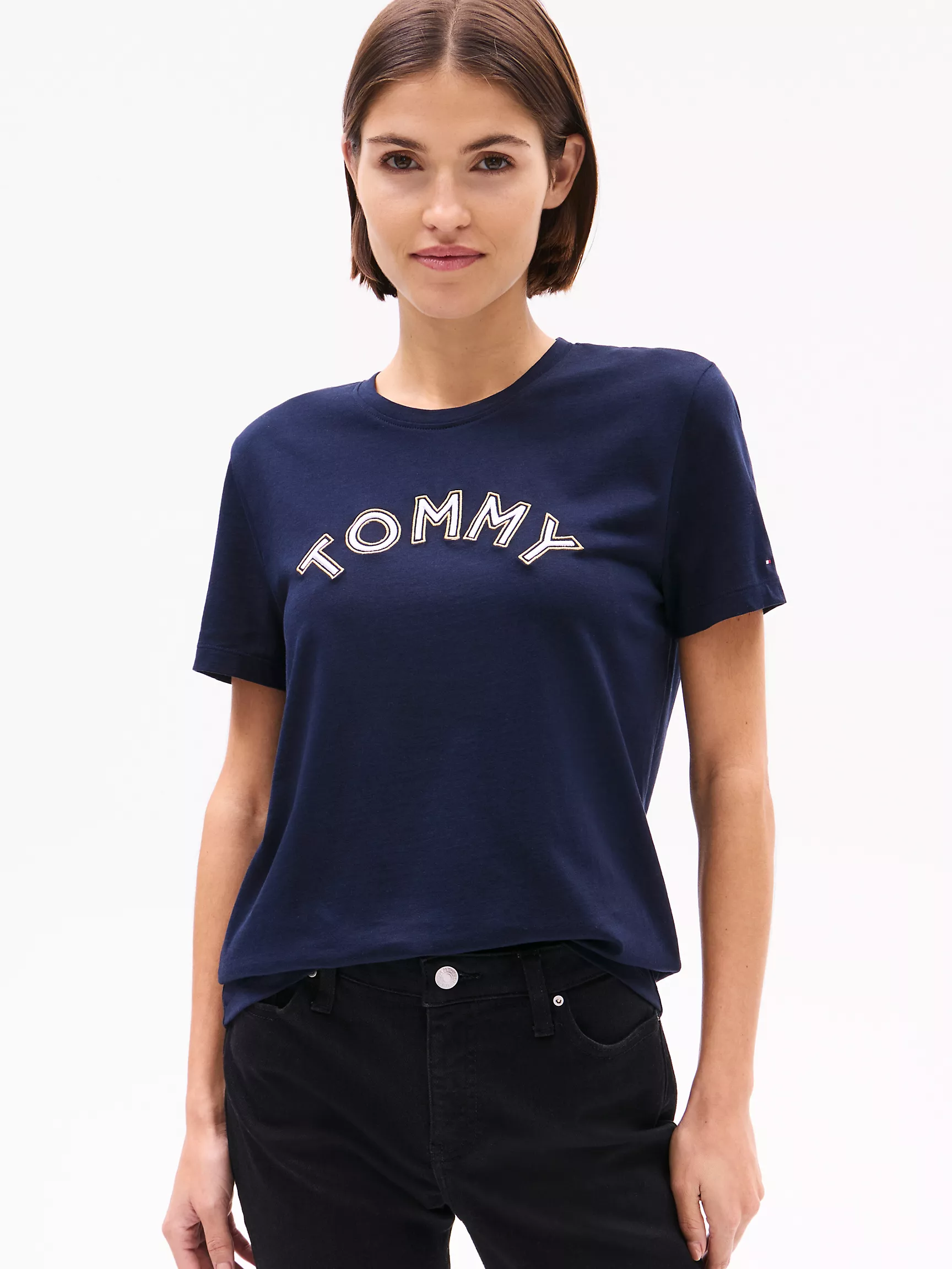 Женская футболка Tommy Hilfiger, Футболка с логотипом Tommy Arch