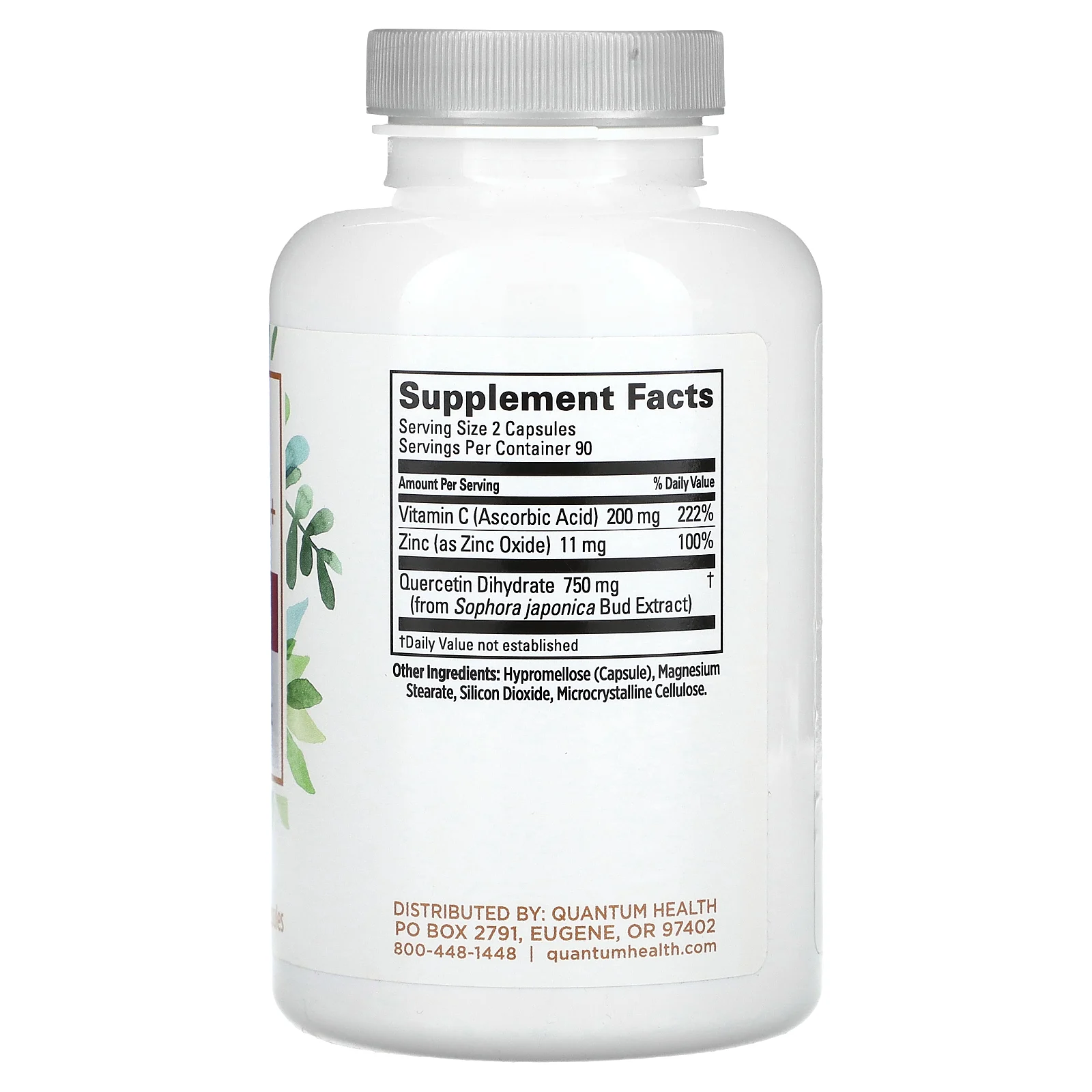 Quantum Health, Супер кверцетин +, 180 капсул