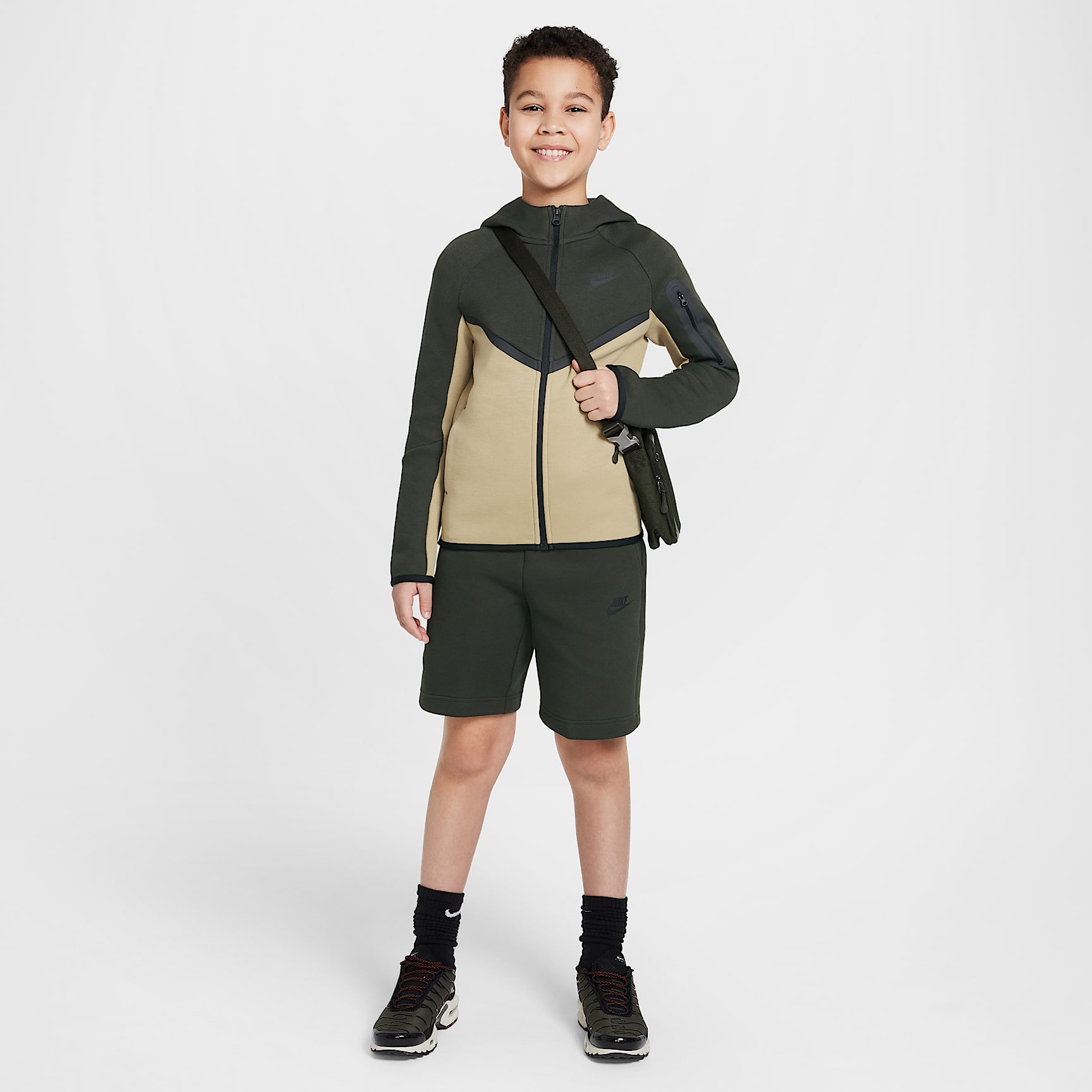 Nike Sportswear Tech Fleece Big Kids' Full-Zip Hoodie