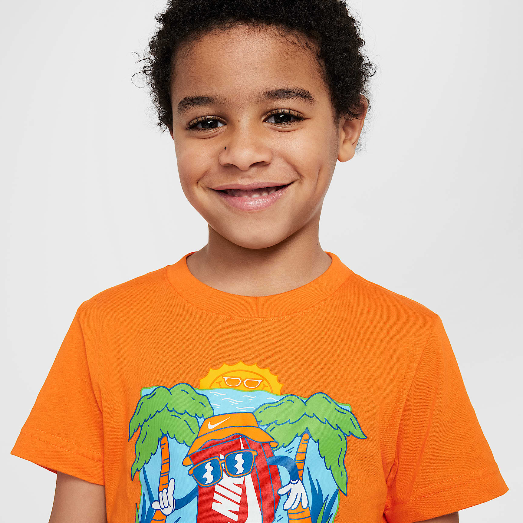Nike Little Kids' Boxy Palm Tree T-Shirt