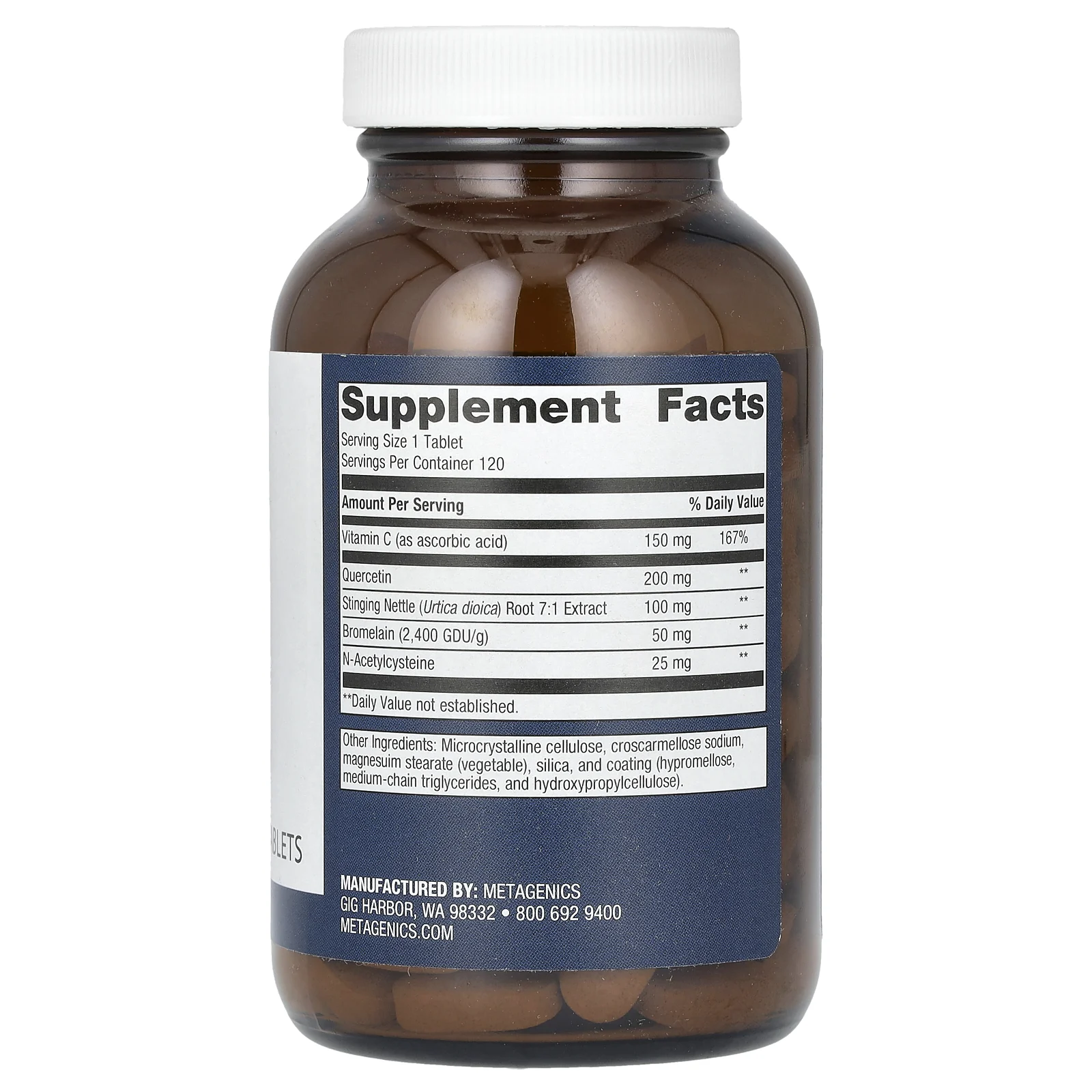 Metagenics, Sinuplex, 120 таблеток