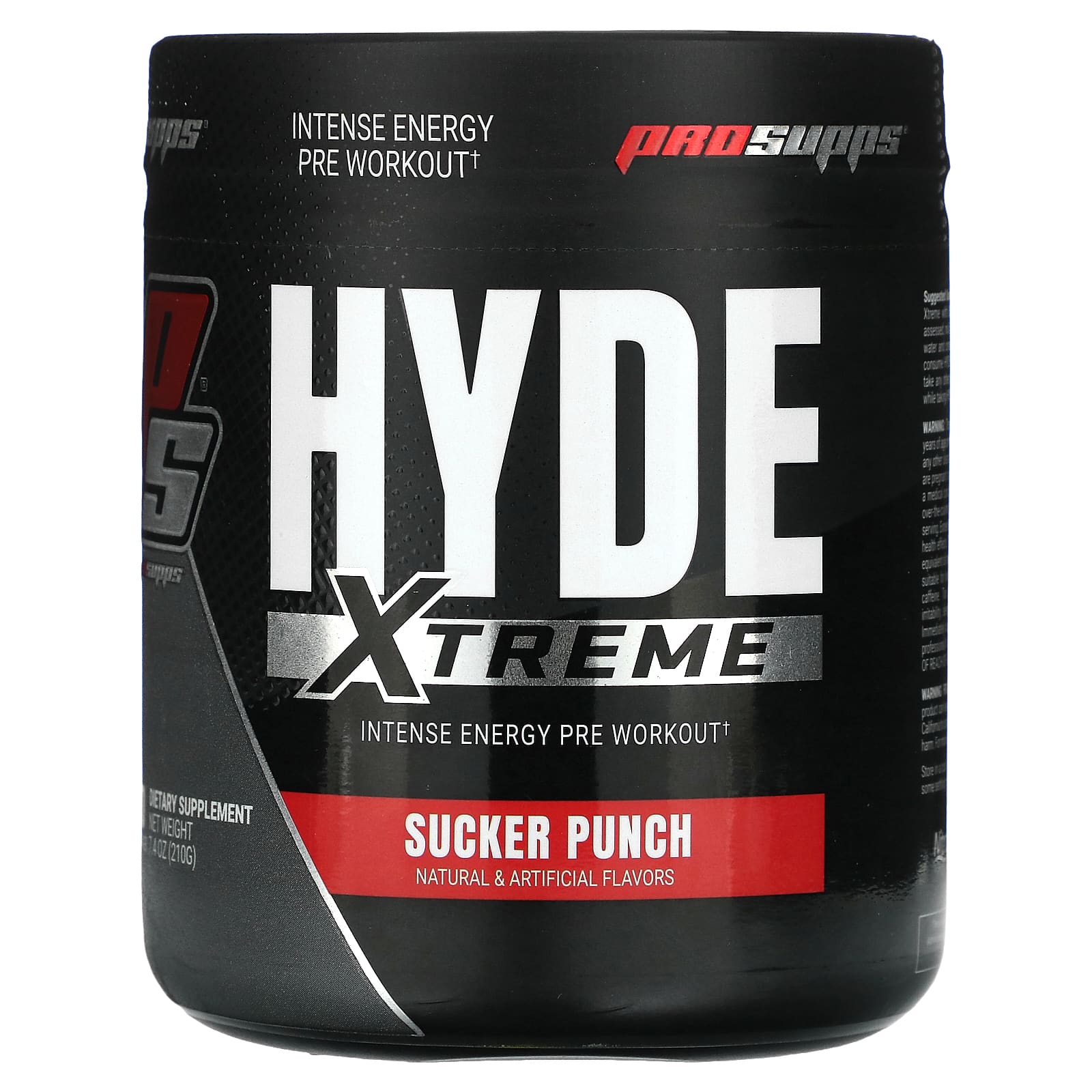 ProSupps, Hyde Xtreme, Intense Energy Pre Workout, Sucker Punch, 210 г (7,4 унции)