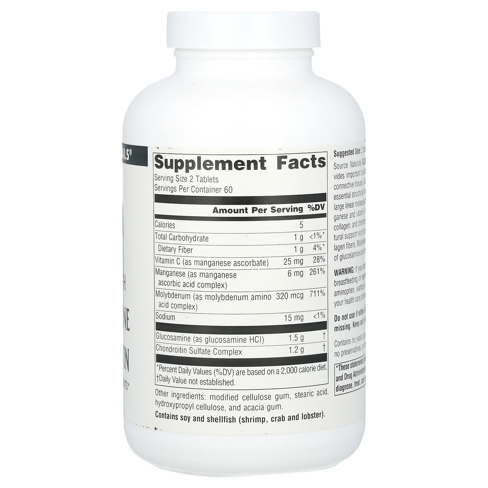 Source Naturals, Глюкозамин и хондроитин, с повышенной силой действия, 120 таблеток