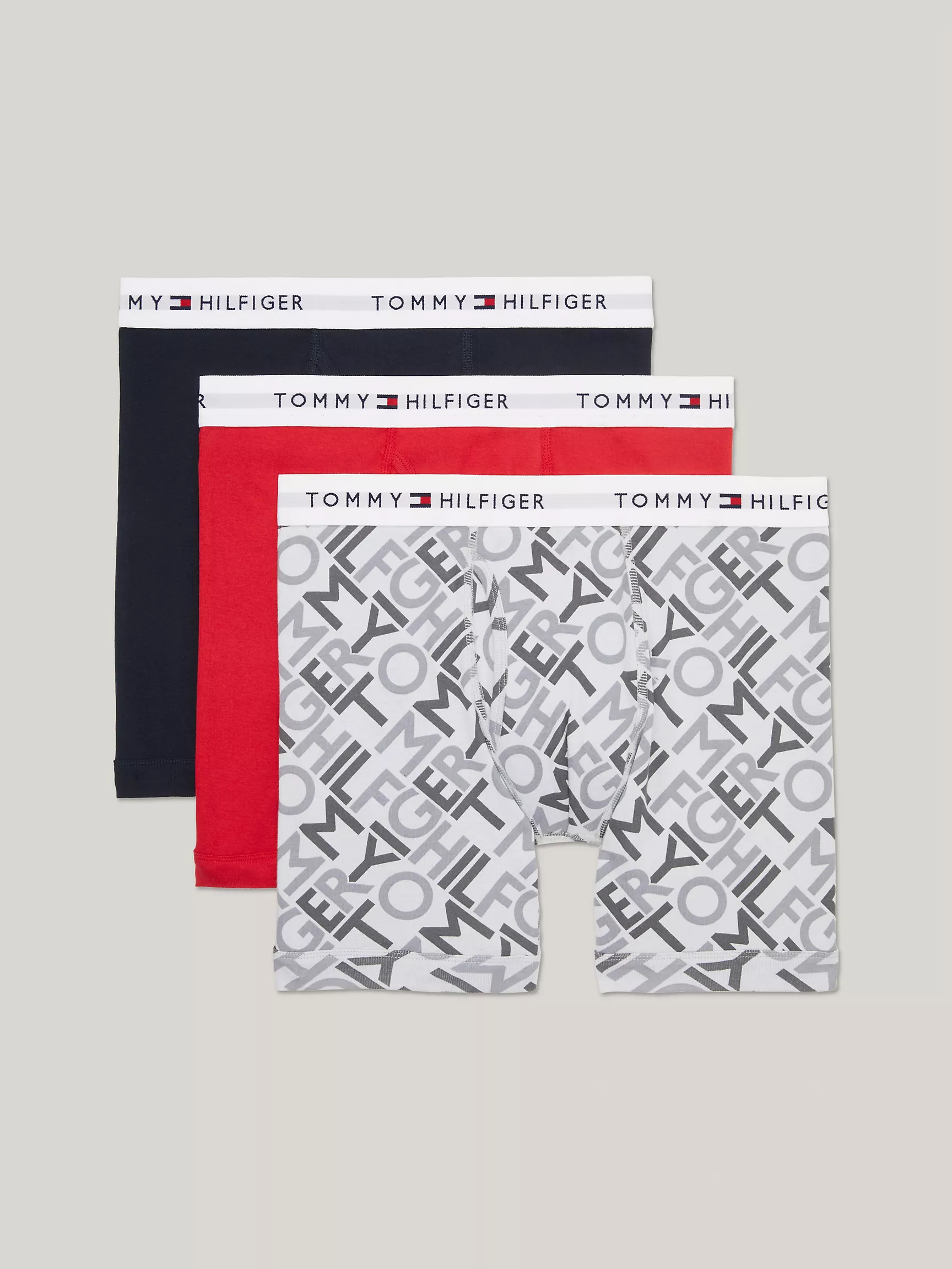 Мужское нижнее белье Tommy Hilfiger, Классические хлопковые боксеры-брифы (набор 3 шт.)