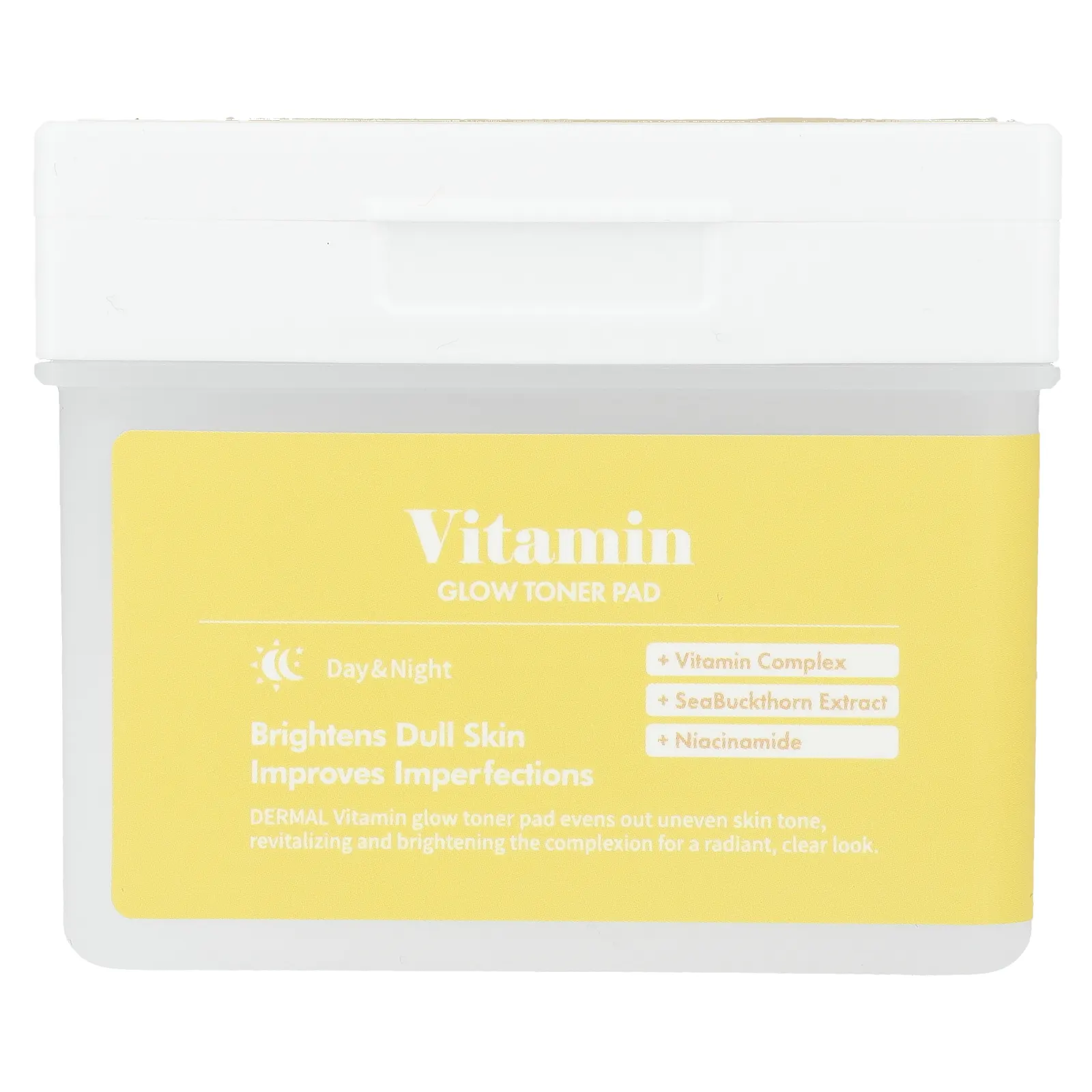 Dermal, Vitamin Glow Toner Pad, 120 ватных дисков
