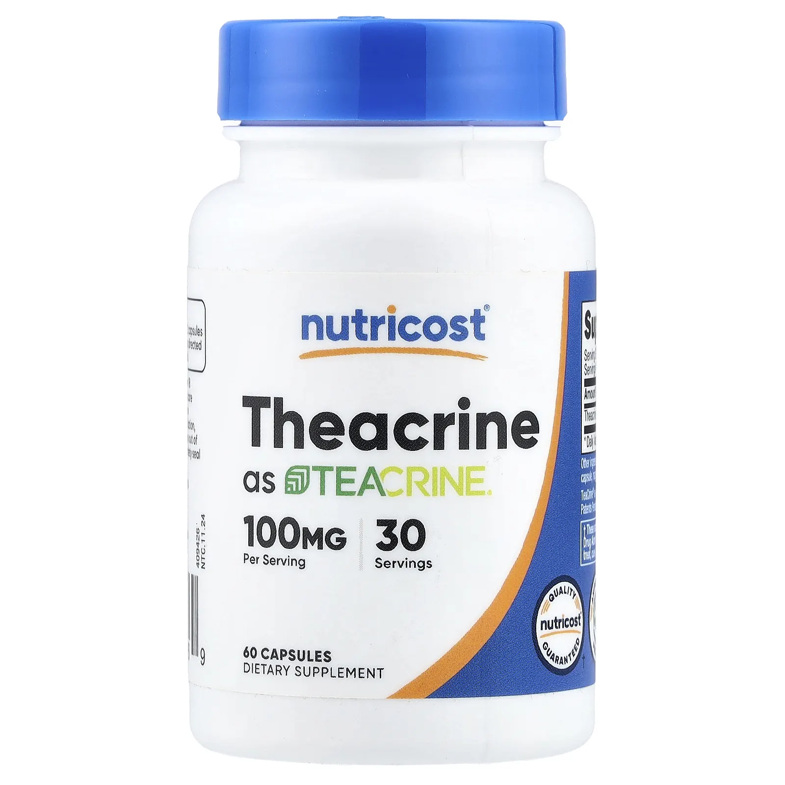 Nutricost, Theacrine as Teacrine®, 60 капсул (50 мг в 1 капсуле)