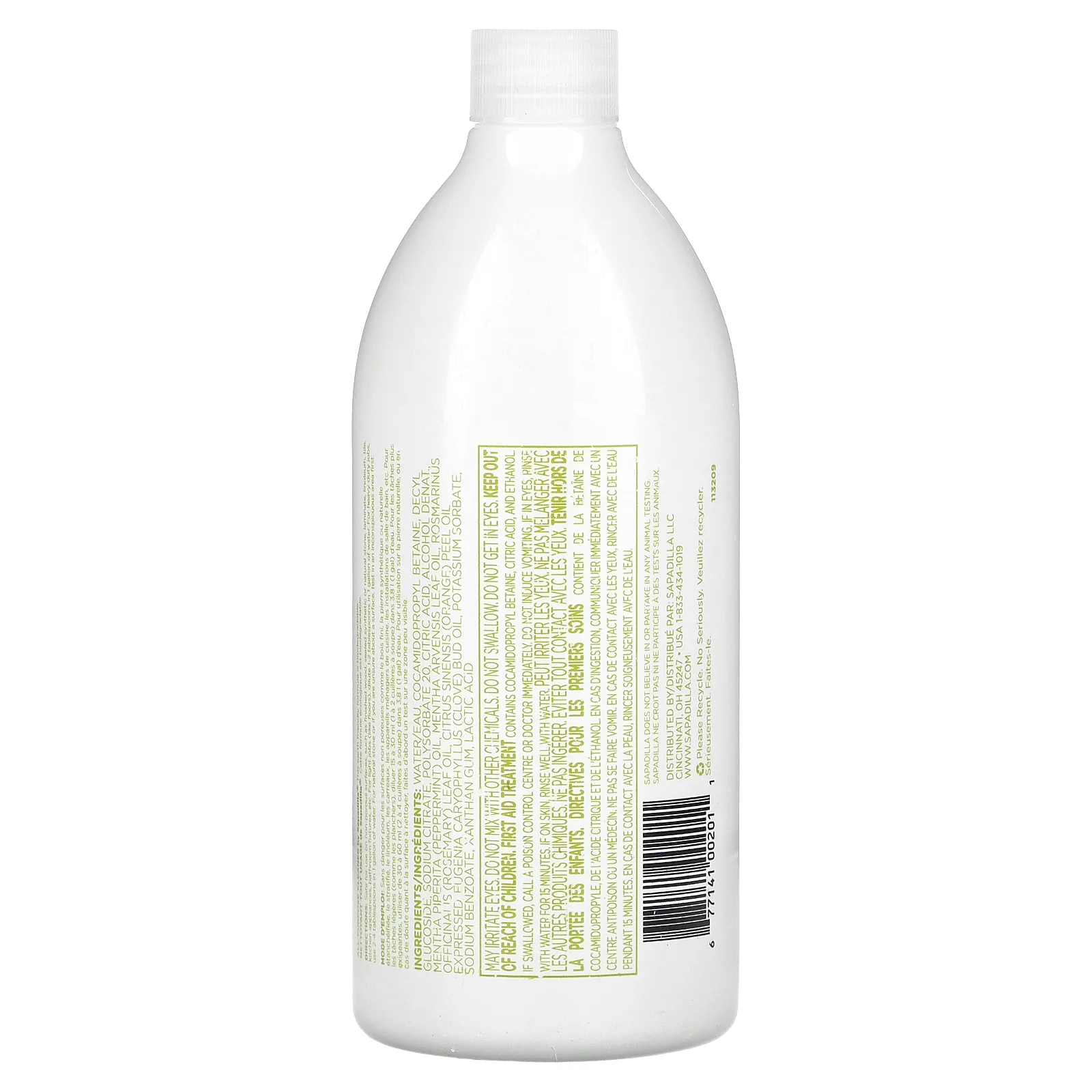 Sapadilla, универсальное очищающее средство, розмарин и перечная мята, 739 мл (25 жидк. унций)