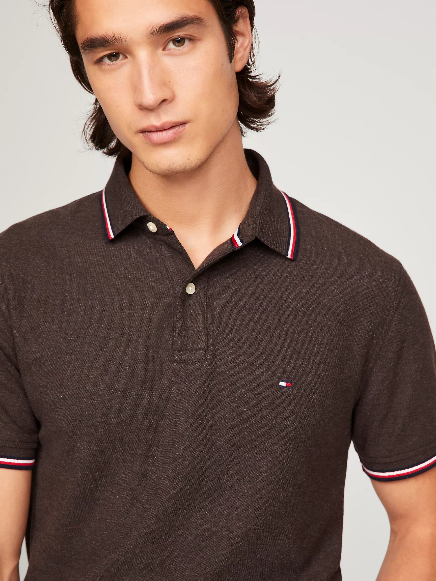 Мужское поло Tommy Hilfiger, Влагоотводящее поло Tommy стандартного кроя