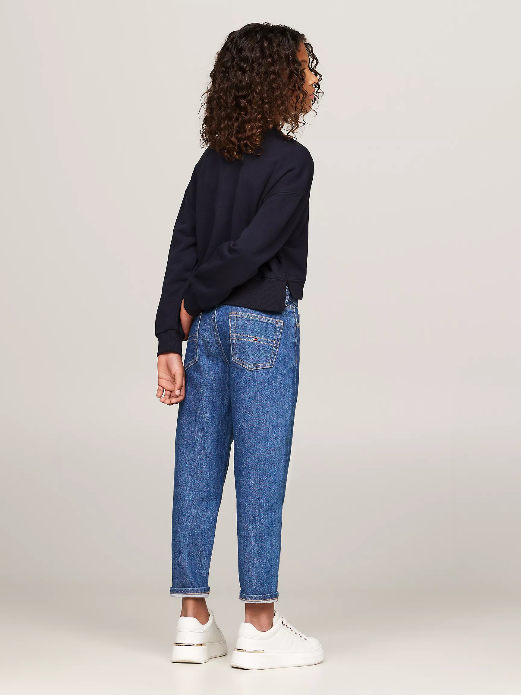 Толстовка для девочек Tommy Hilfiger, Детский свитшот с вышитым логотипом NY