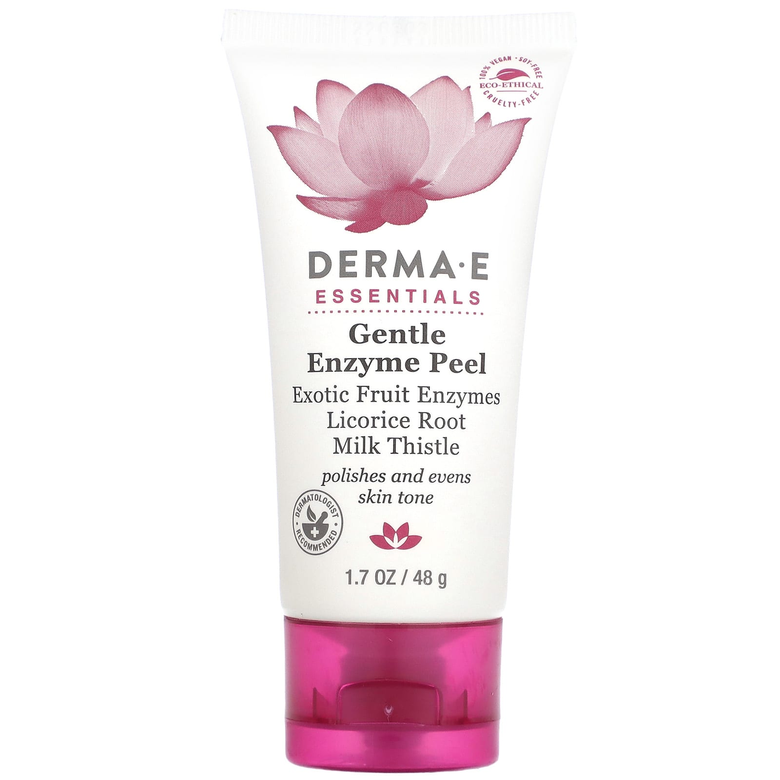 DERMA E, Нежный ферментный пилинг, 48 г (1,7 унции)