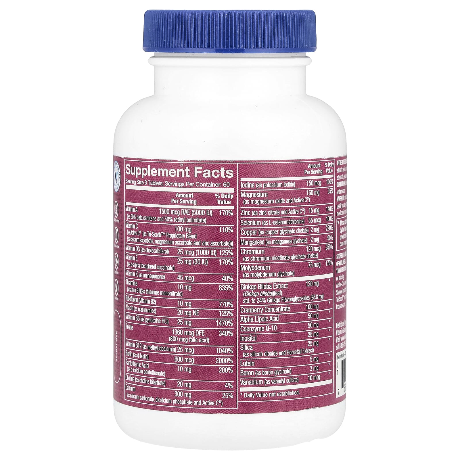 The Vitamin Shoppe, Ultimate Woman® 50+, мультивитамины и мультиминералы, 180 таблеток