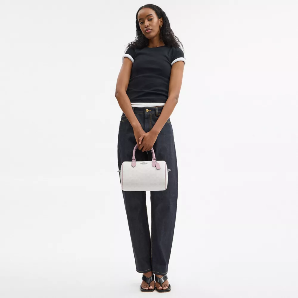 Сумка COACH Rowan Satchel Bag In Signature Canvas