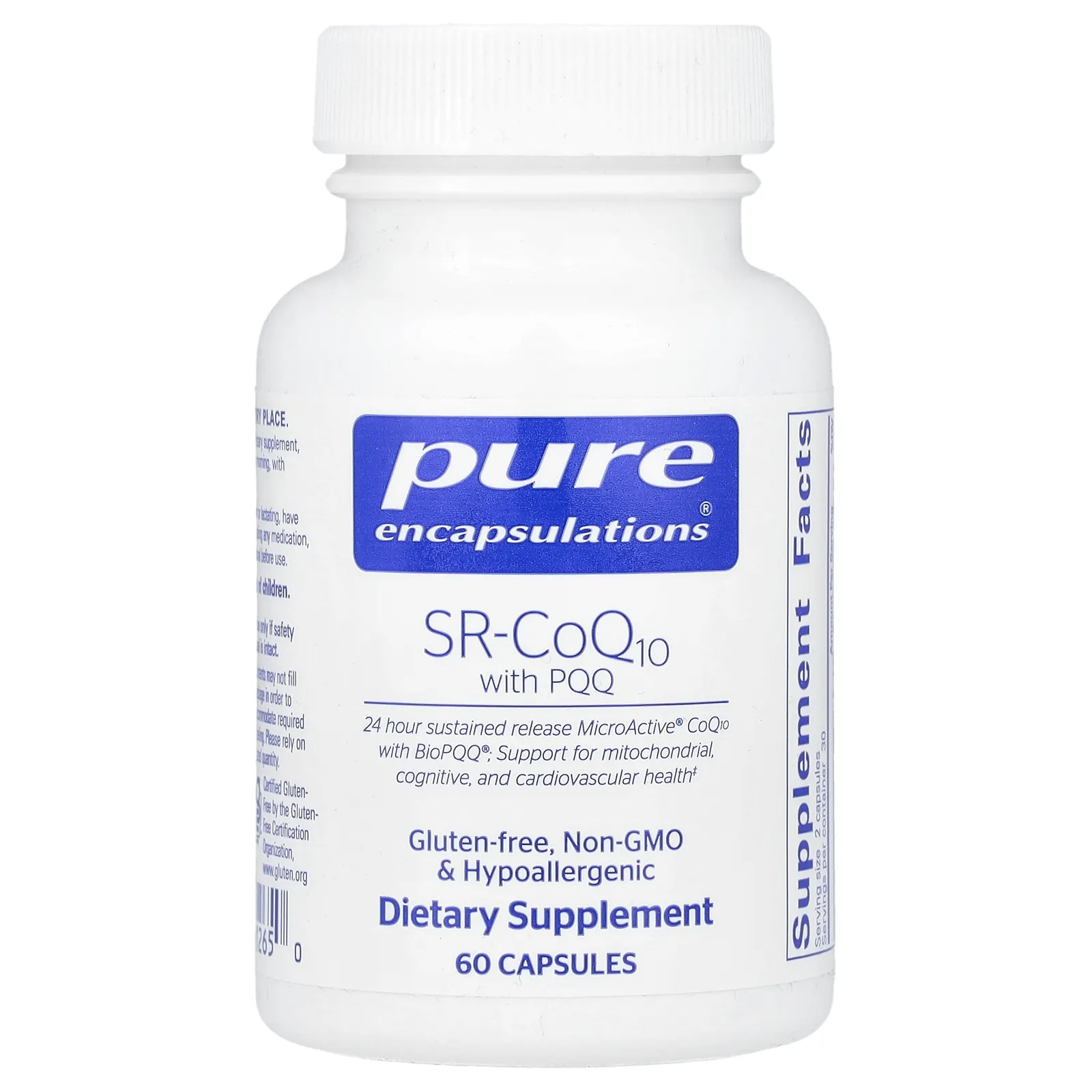 Pure Encapsulations, SR-CoQ10 с PQQ`` 60 капсул