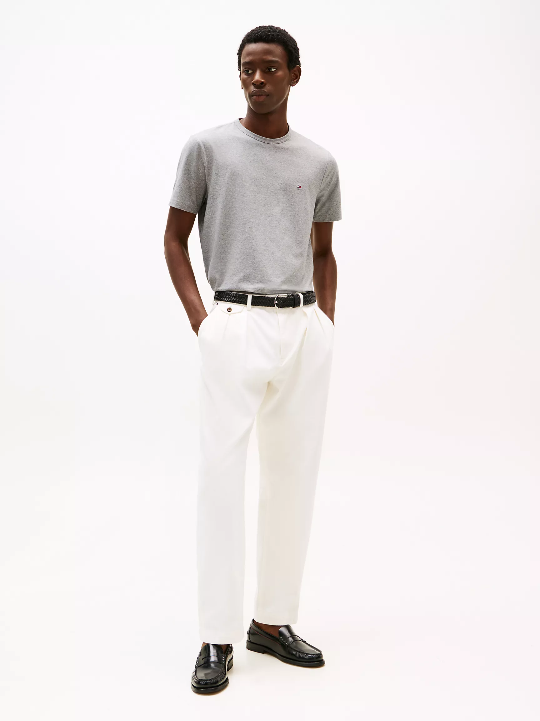 Мужская футболка Tommy Hilfiger, Однотонная технологичная футболка